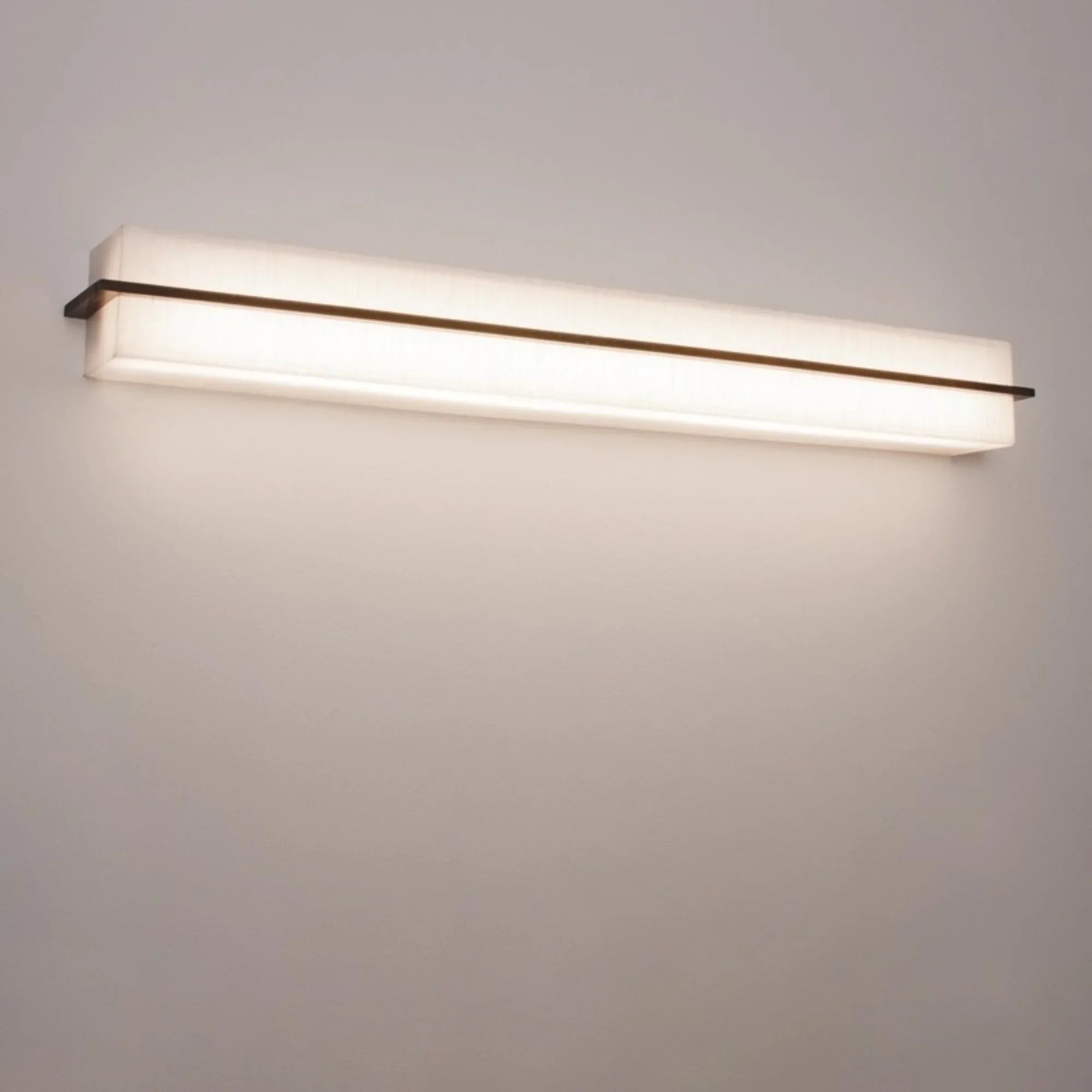Apex 27" LED Vanity, Jute/Espresso Finish - Bees Lighting