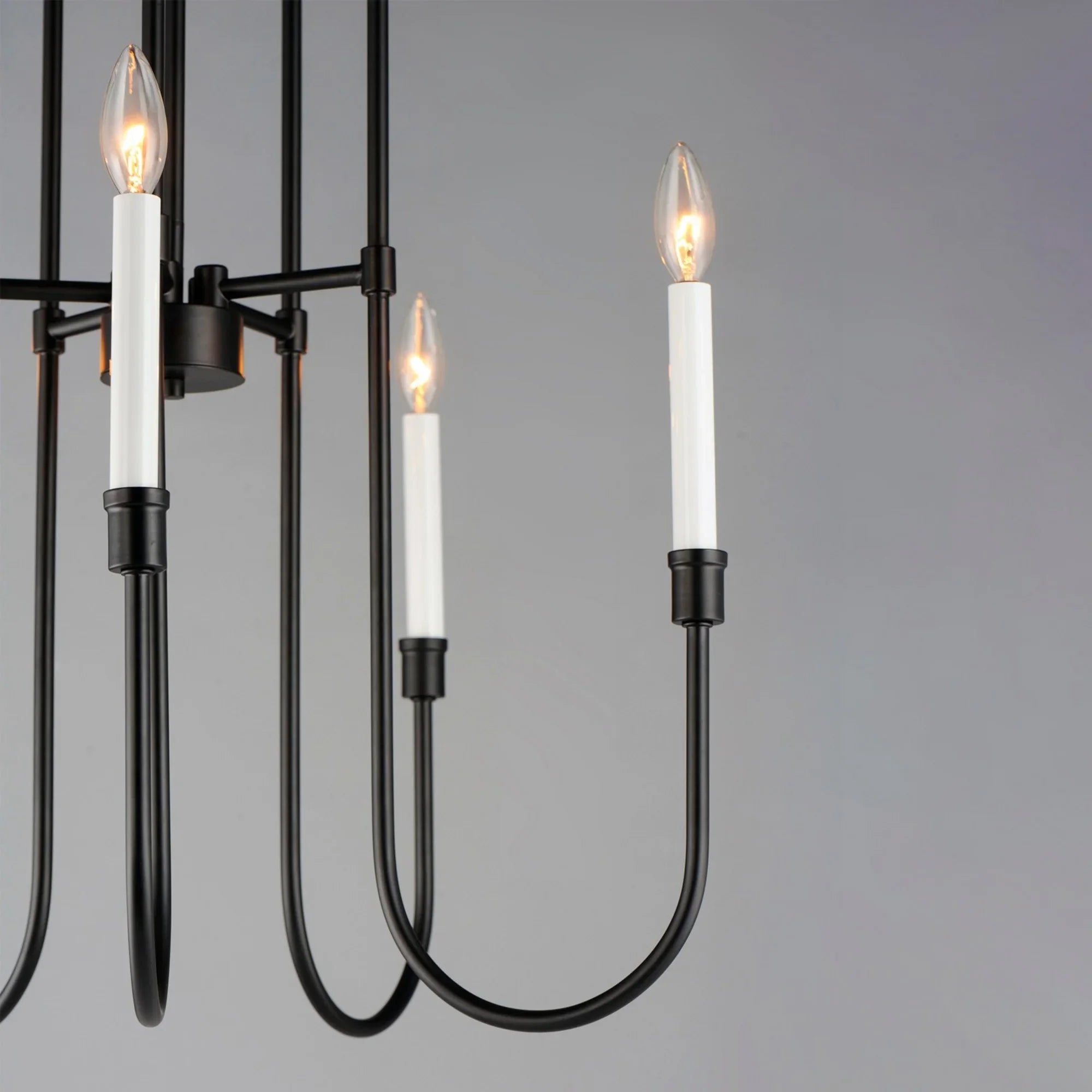 Tux 24" 5 Lights Chandelier, Black Finish - Bees Lighting