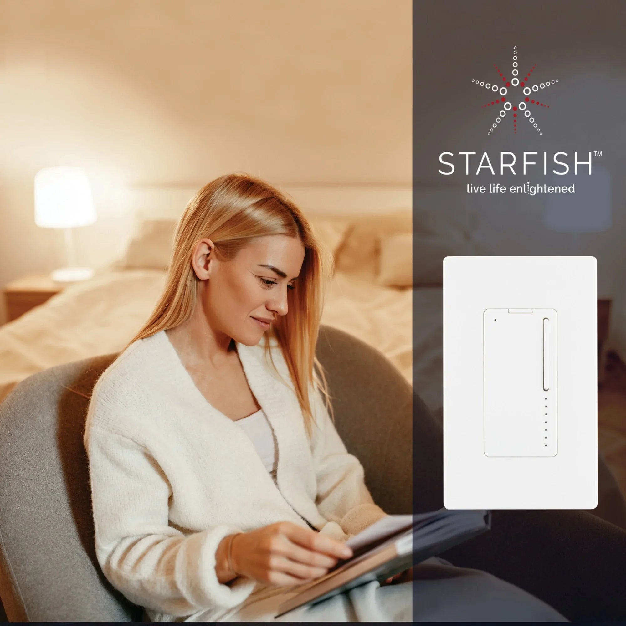 Starfish Smart LED Dimmer Switch 3-Way, Neutral Required - Bees Lighting