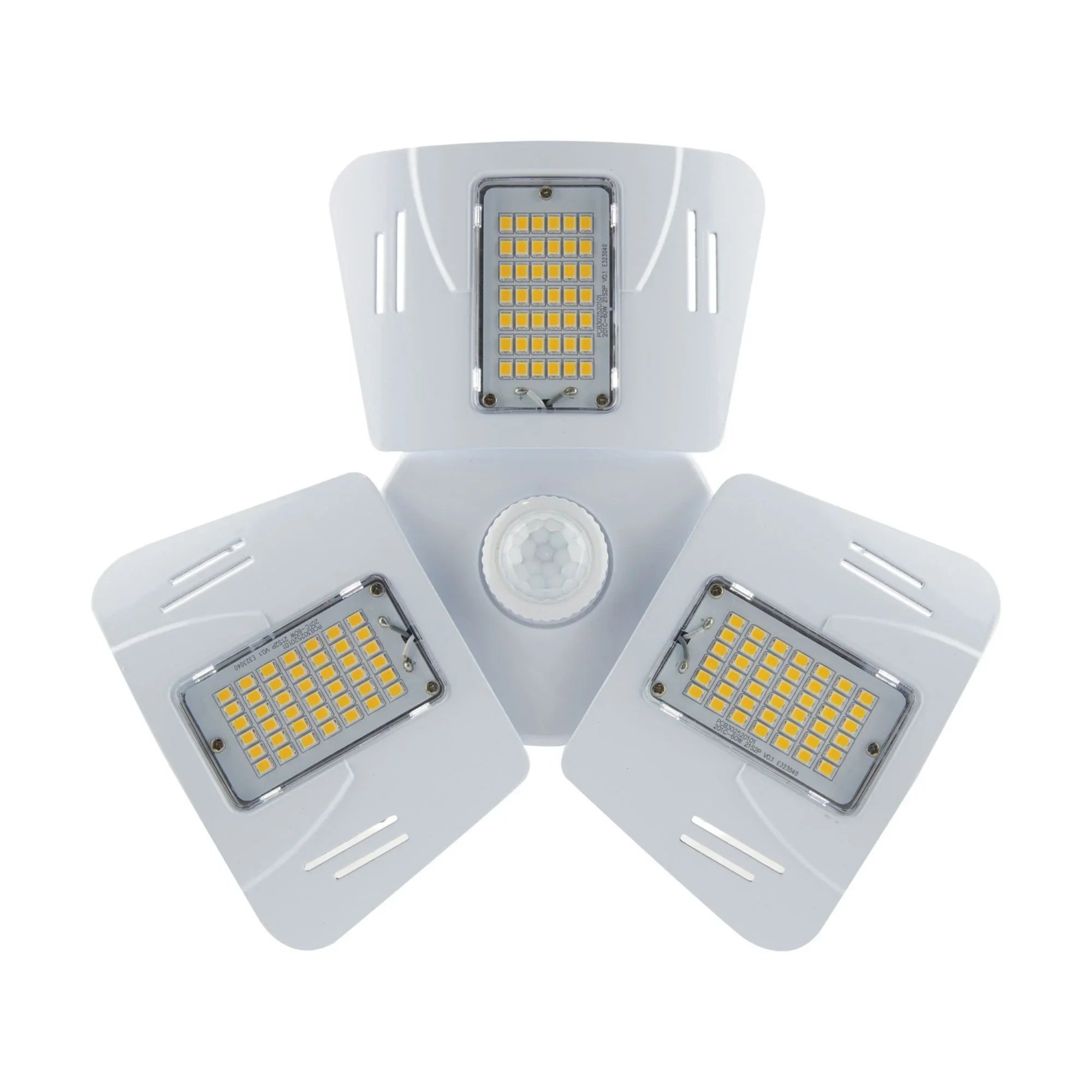 Adjustable LED Utility Light with Motion Sensor, 60 Watts, 5900 Lumens, 4000K, E26 Base, 120-277V - Bees Lighting