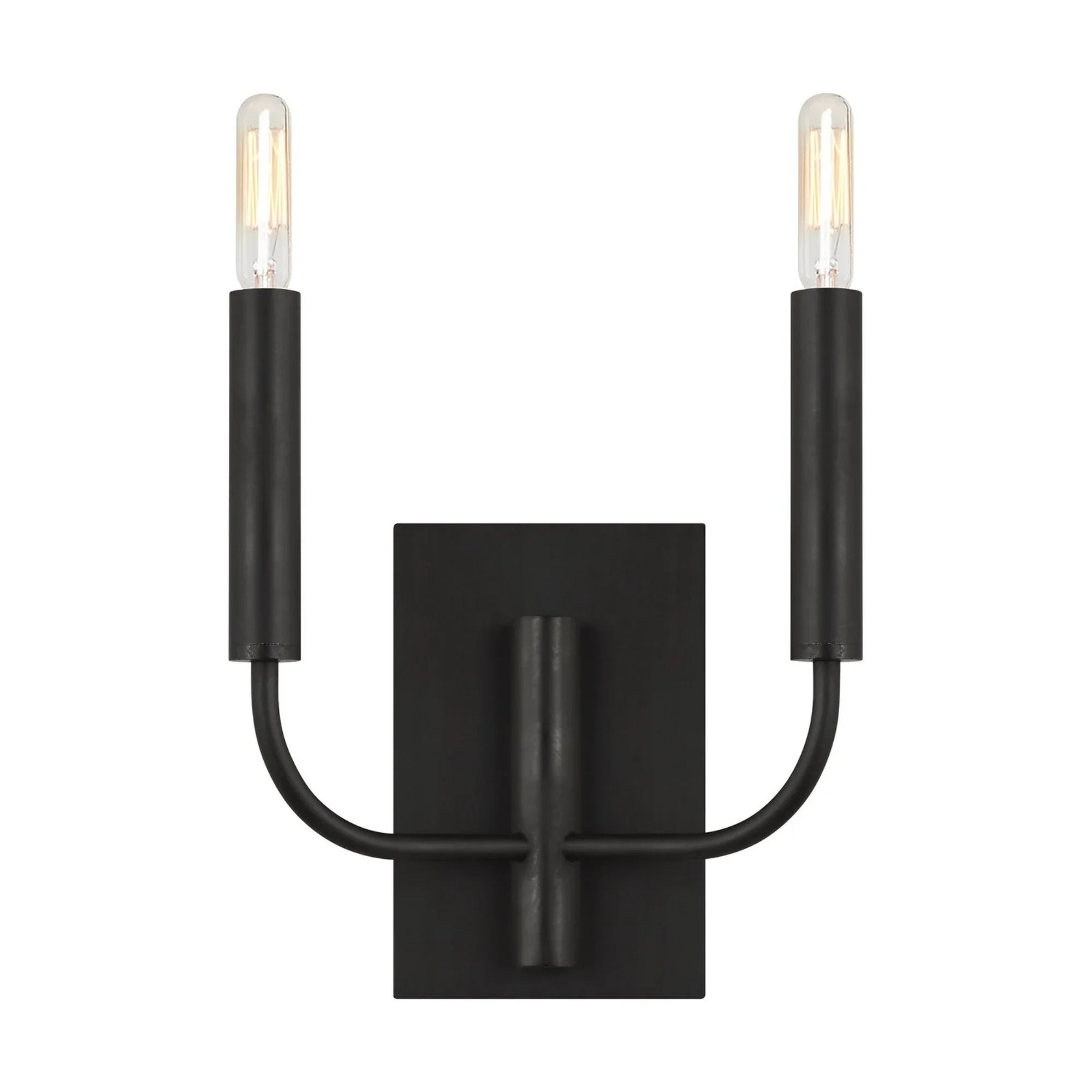 Brianna 14" 2-Light Wall Sconce, Aged Iron Finish - Bees Lighting