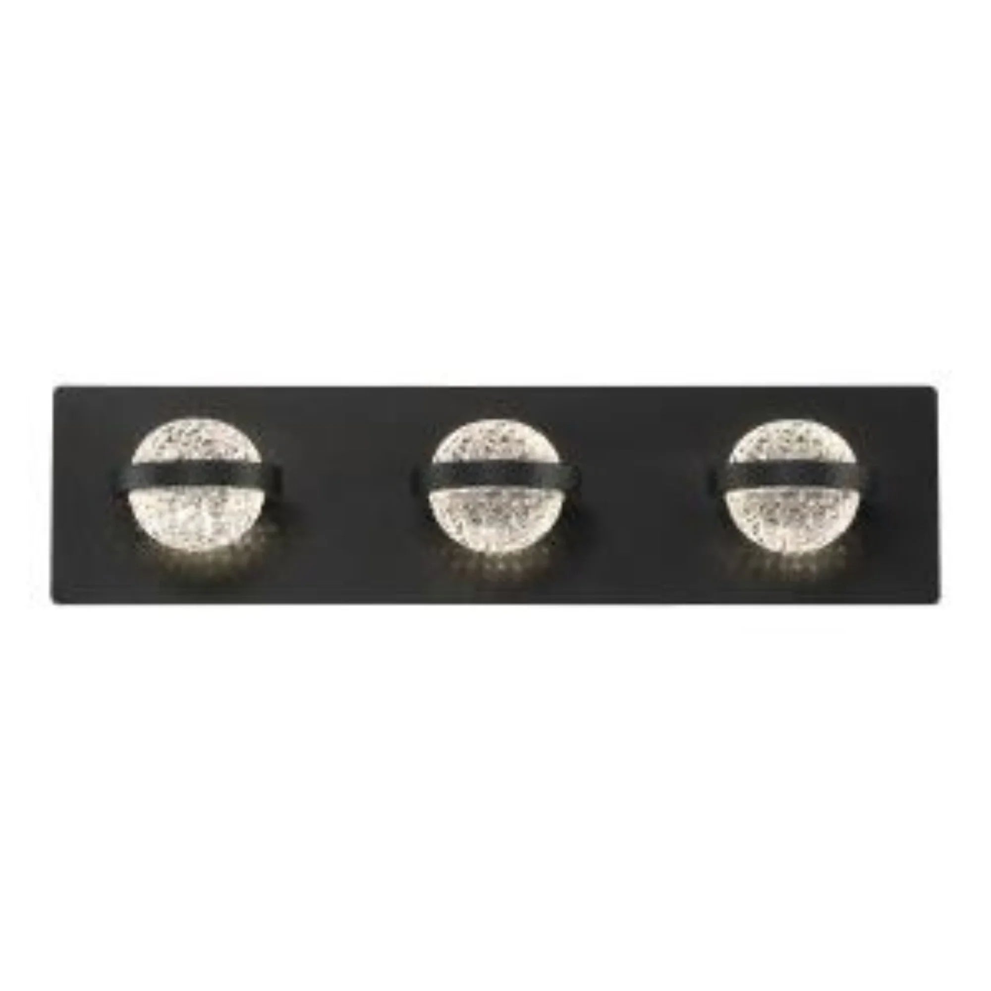 Ryder 3-Light 20" LED Vanity, Black Finish - Bees Lighting