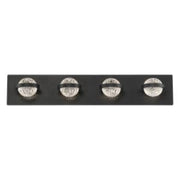 Ryder 4-Light 26" LED Vanity, Black Finish - Bees Lighting