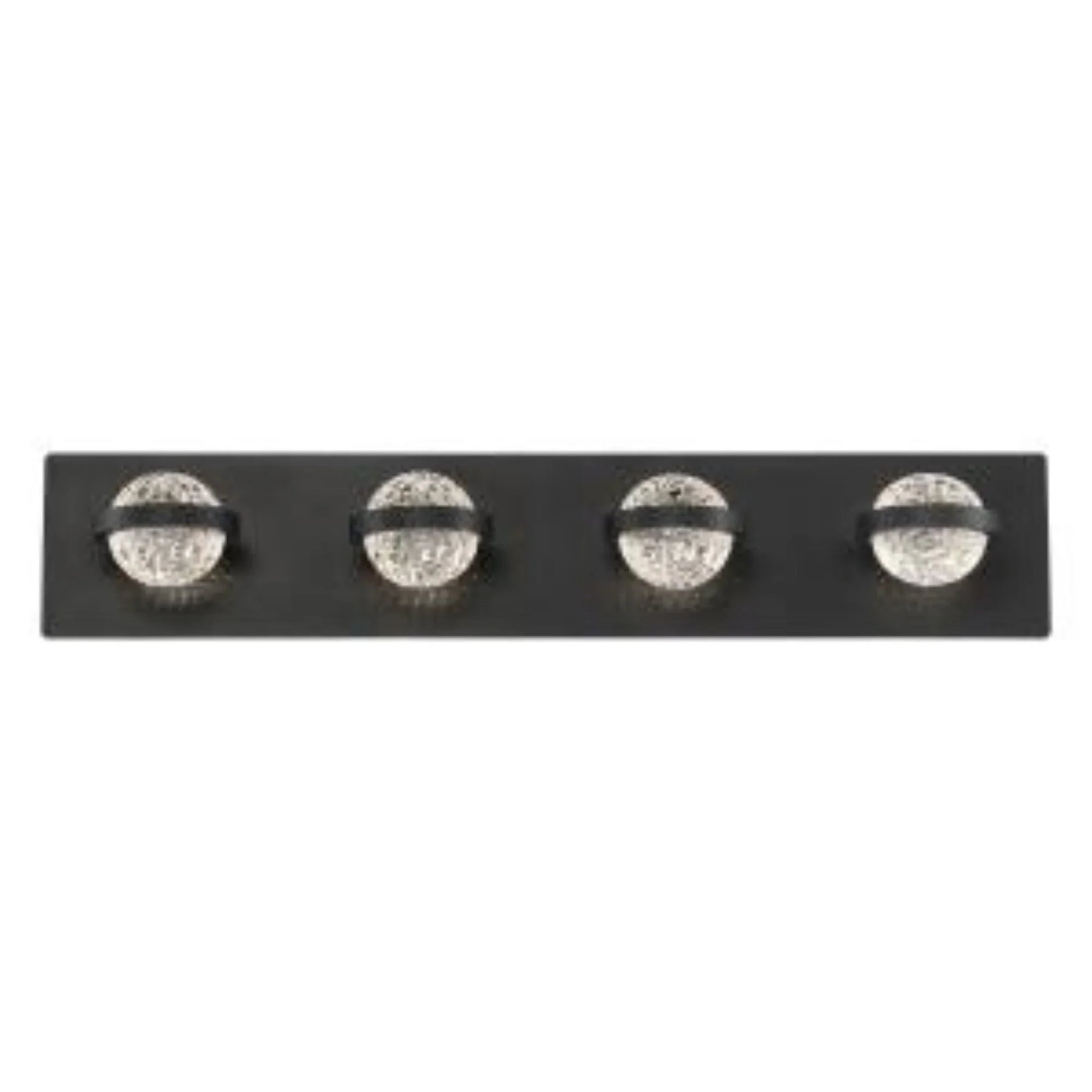 Ryder 4-Light 26" LED Vanity, Black Finish - Bees Lighting