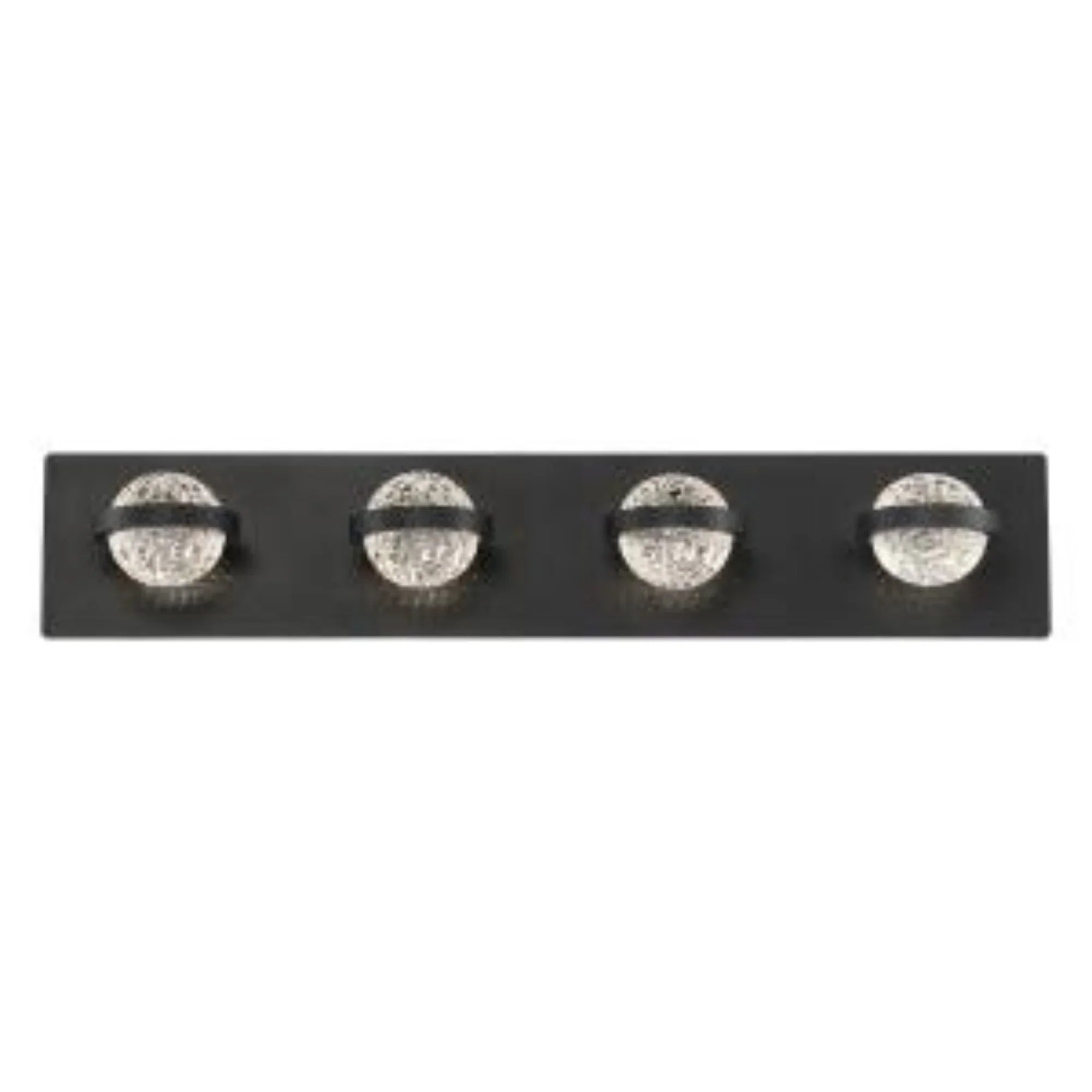 Ryder 4-Light 26" LED Vanity, Black Finish - Bees Lighting