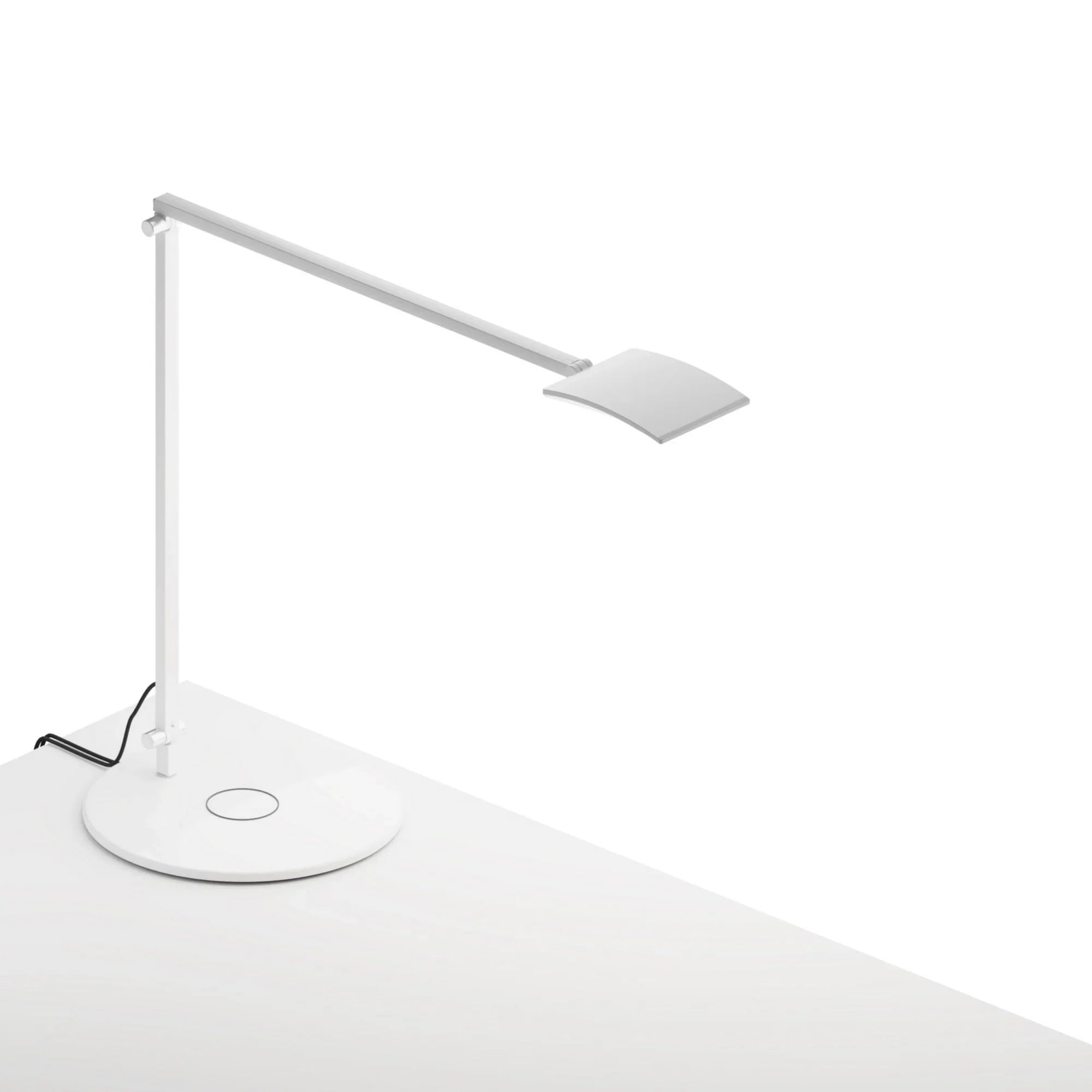 Mosso Pro White Contemporary LED Desk Lamp with Wireless Charging Base - Bees Lighting