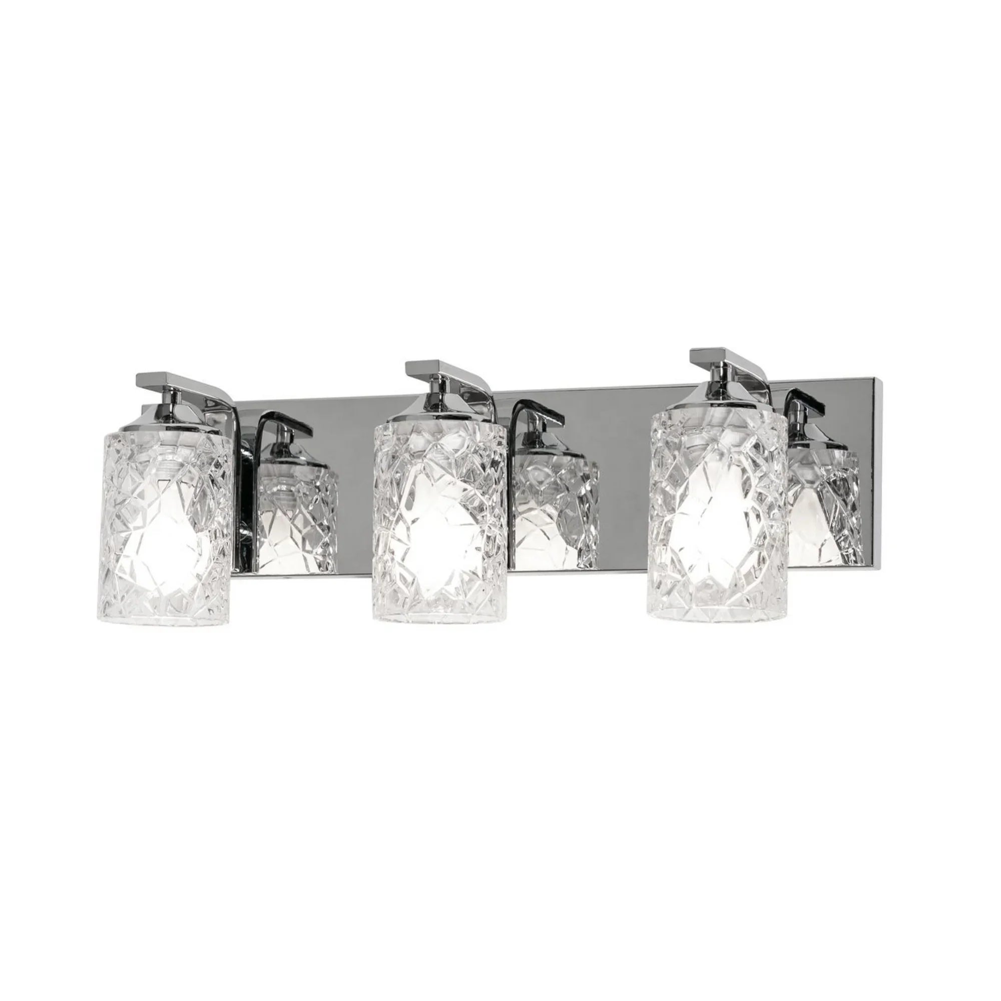Annabel 22" 3-Light Vanity, Polished Chrome Finish - Bees Lighting