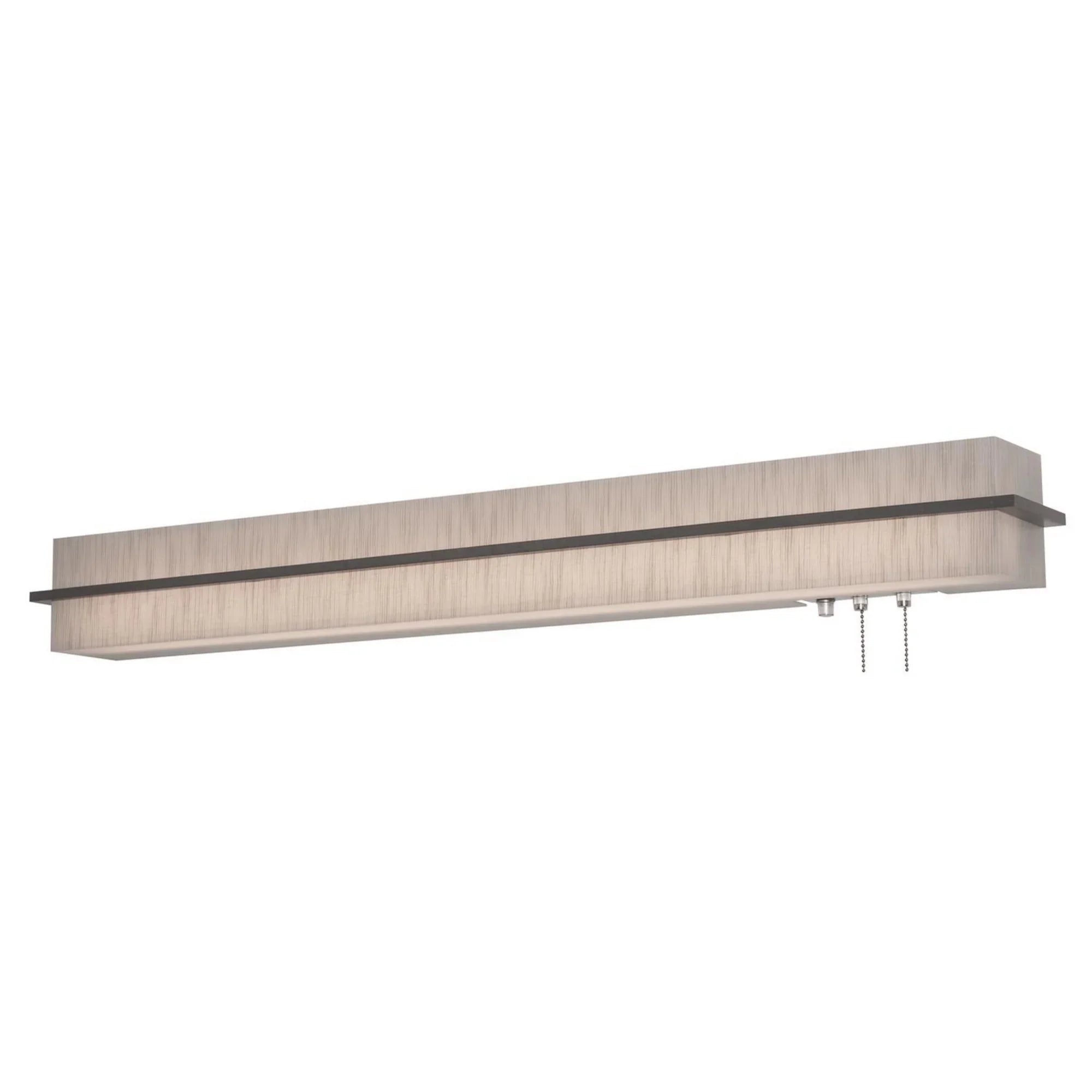 Apex 50" LED Overbed Wall Light, Jute/Weathered Grey Finish - Bees Lighting