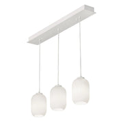 Callie 36" Multi-Port Linear Pendant, White Finish - Bees Lighting
