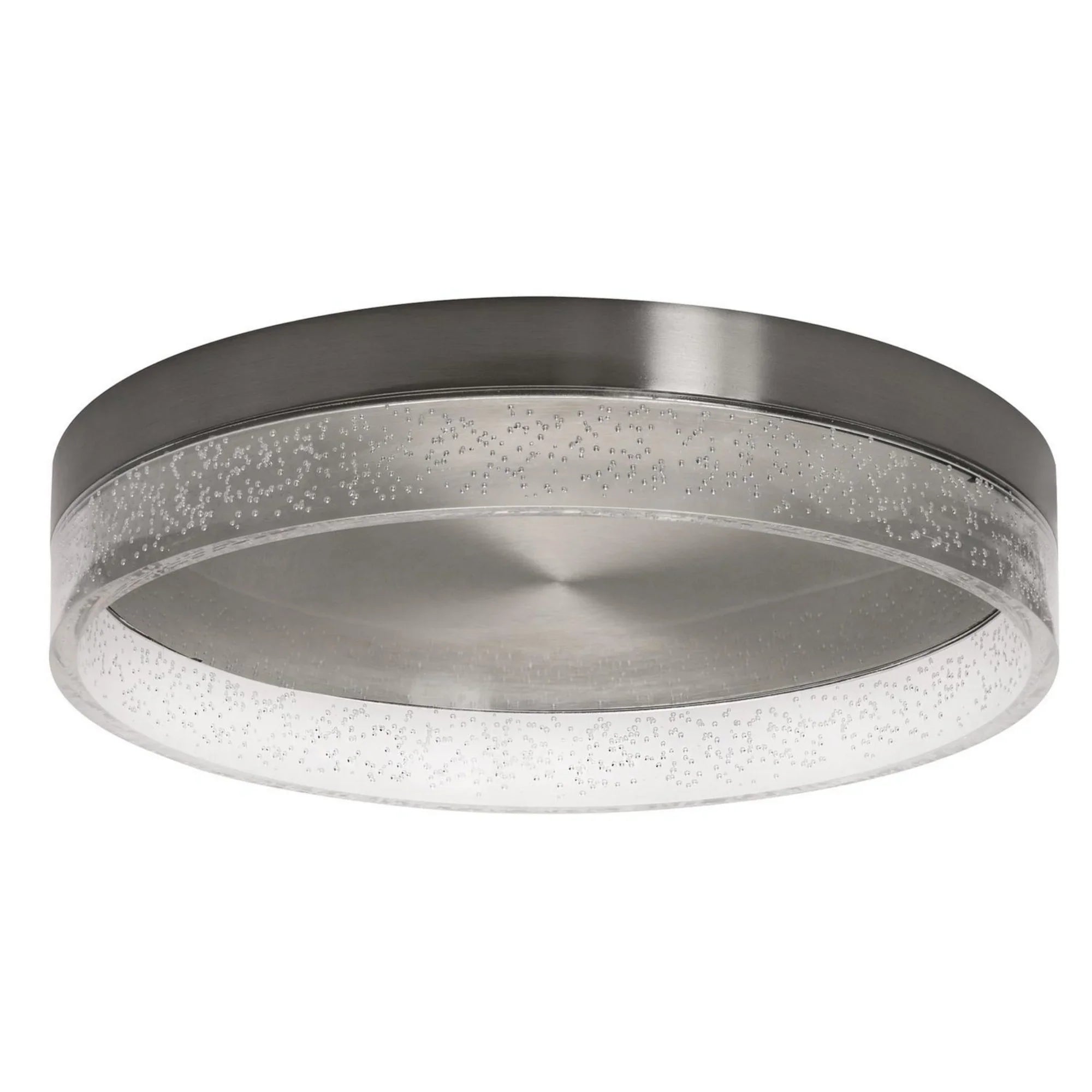 Maggie 16" LED Flush Mount, Satin Nickel Finish - Bees Lighting