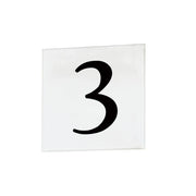 4" Square Address Tile Numbers - Bees Lighting