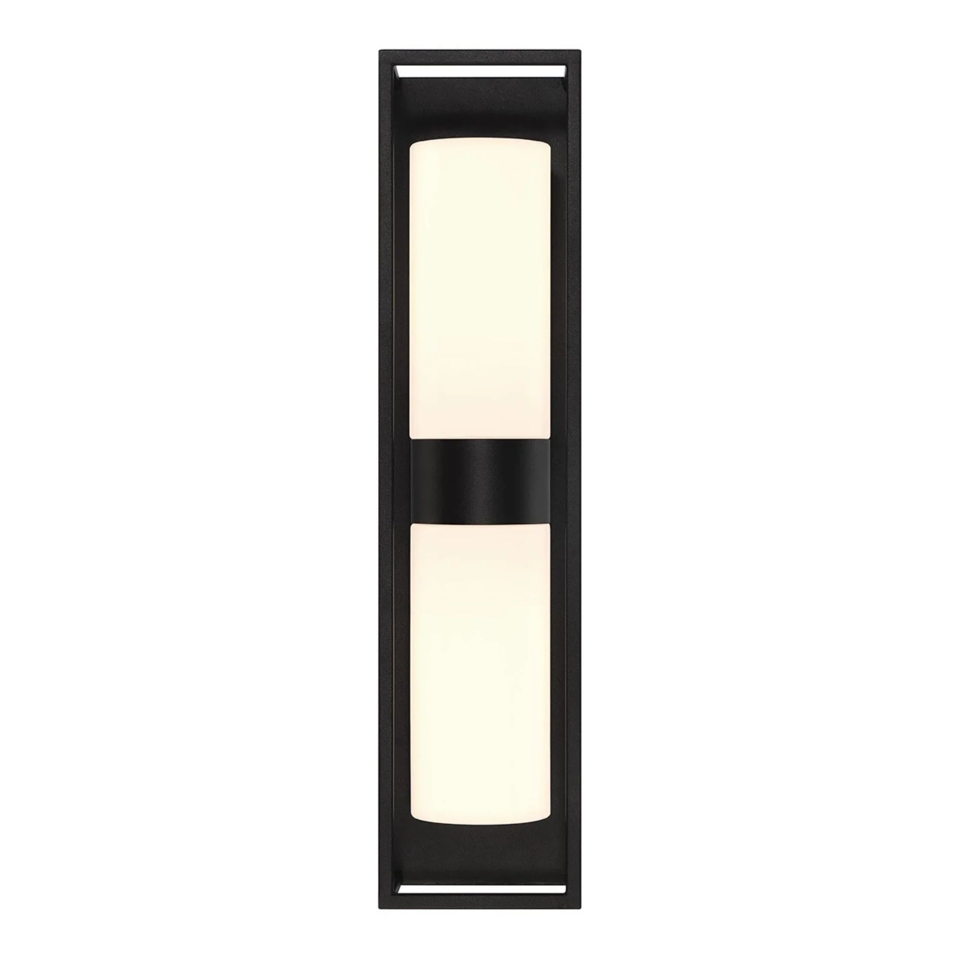 Ren 2-Light 23" Outdoor Wall Sconce, Black Finish - Bees Lighting