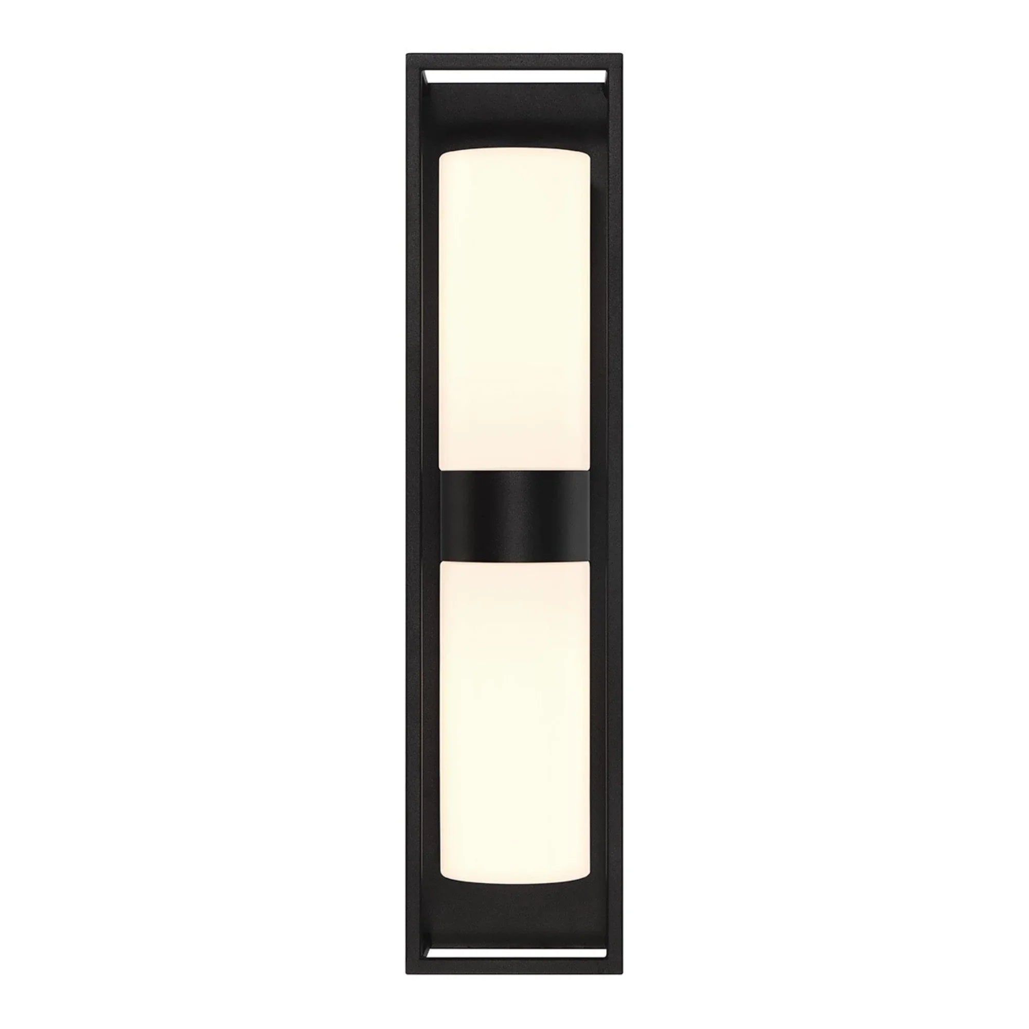 Ren 2-Light 23" Outdoor Wall Sconce, Black Finish - Bees Lighting
