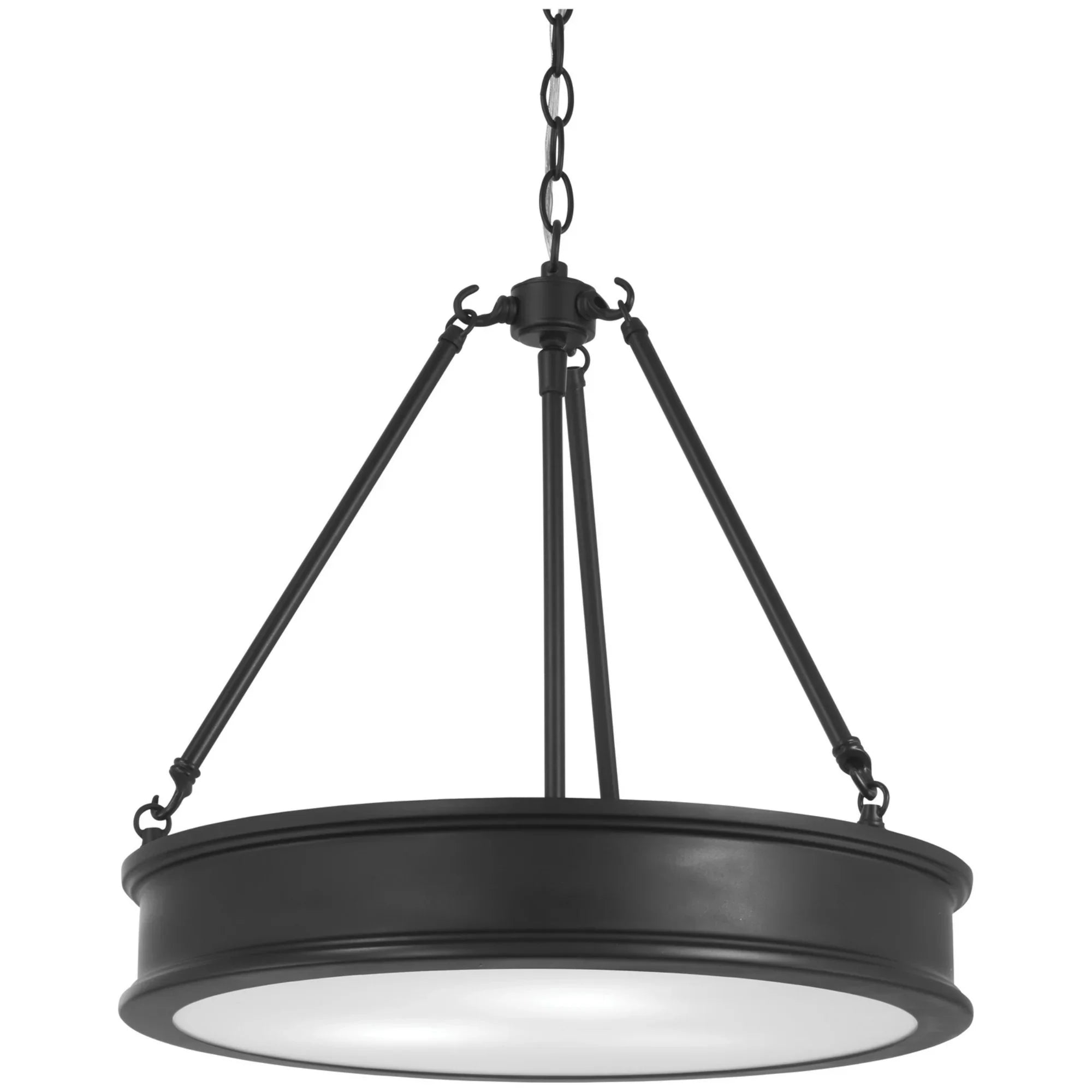 Harbour Point 19" 3-Light Pendant, Coal Finish - Bees Lighting