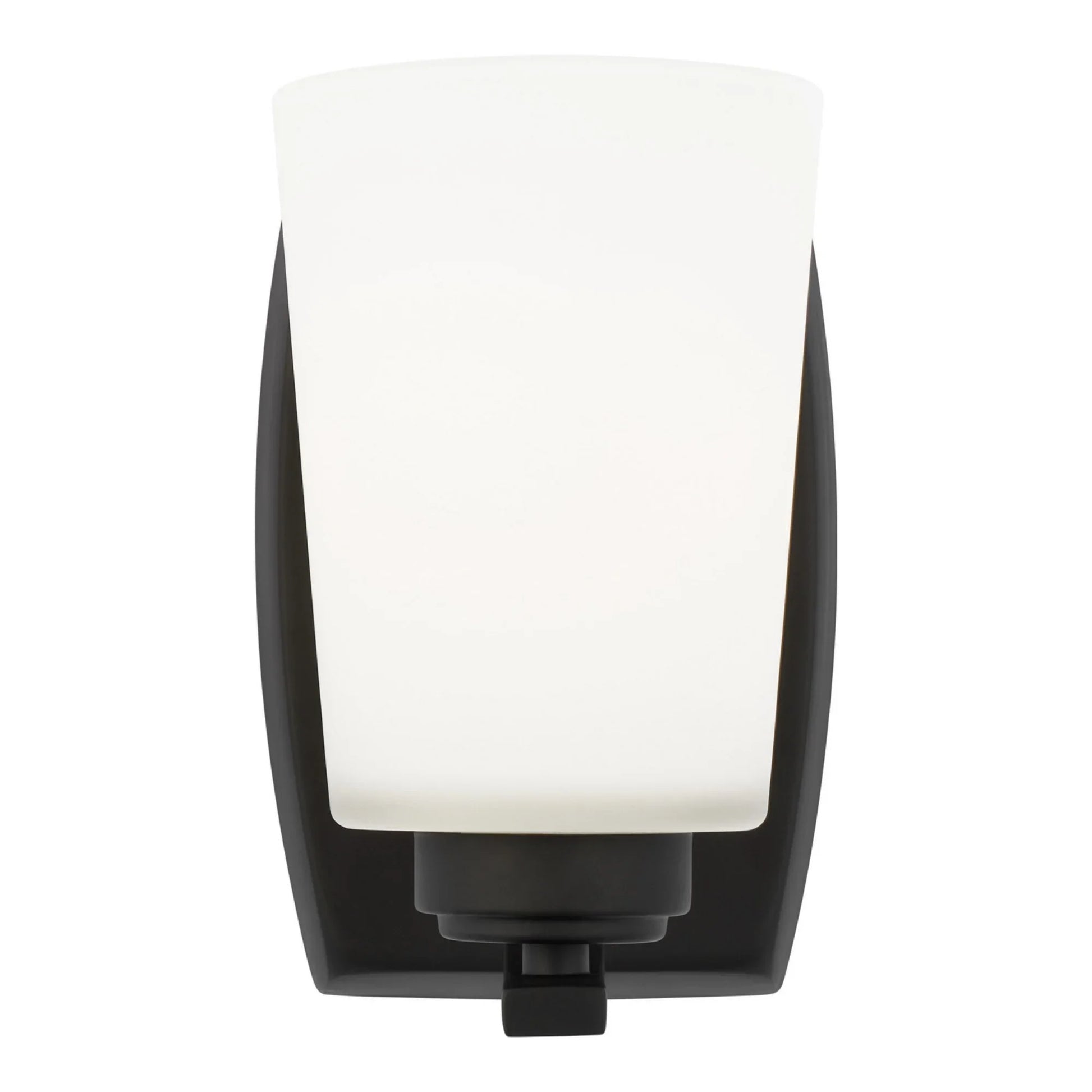 Franport 8" LED Bath Sconce, Midnight Black Finish - Bees Lighting