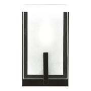 Syll 9" LED Bath Sconce, Midnight Black Finish - Bees Lighting