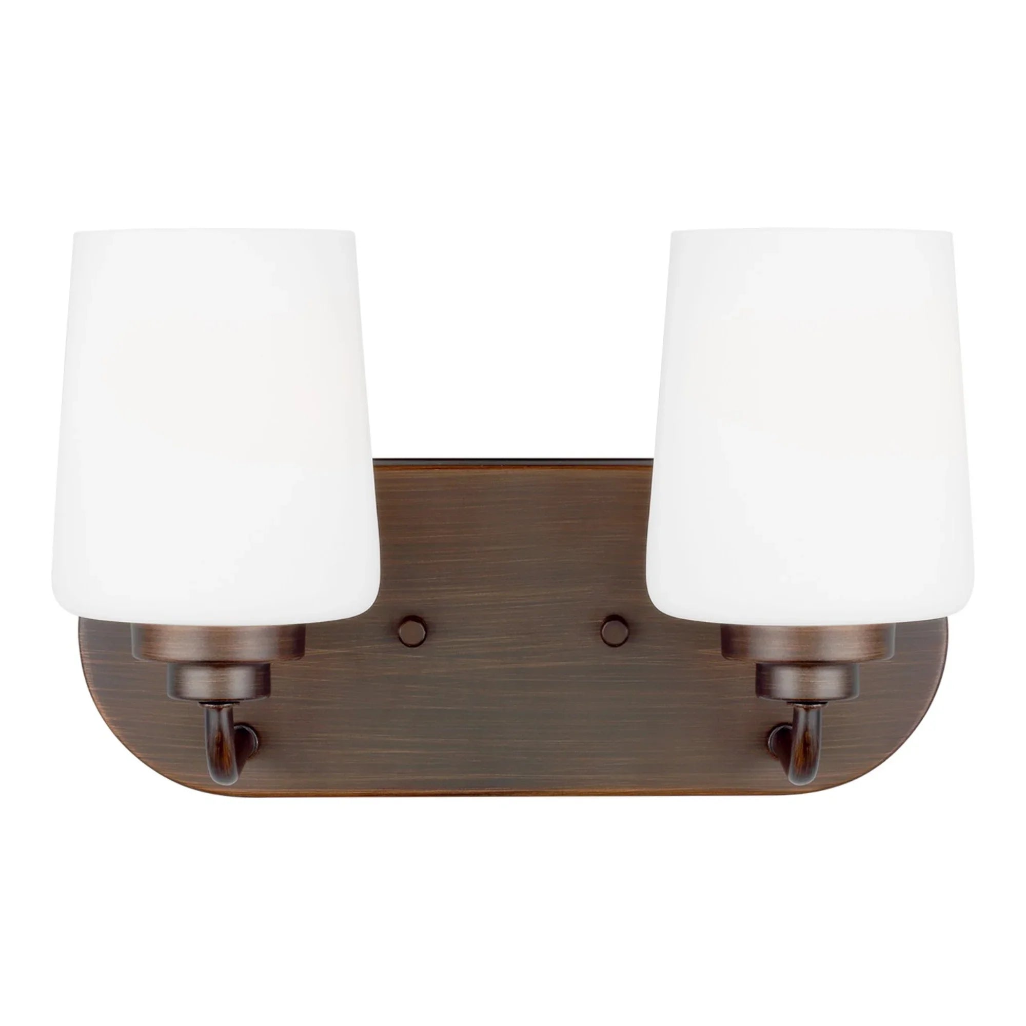 Windom 12" 2-Light Bathroom Vanity, Bronze Finish - Bees Lighting