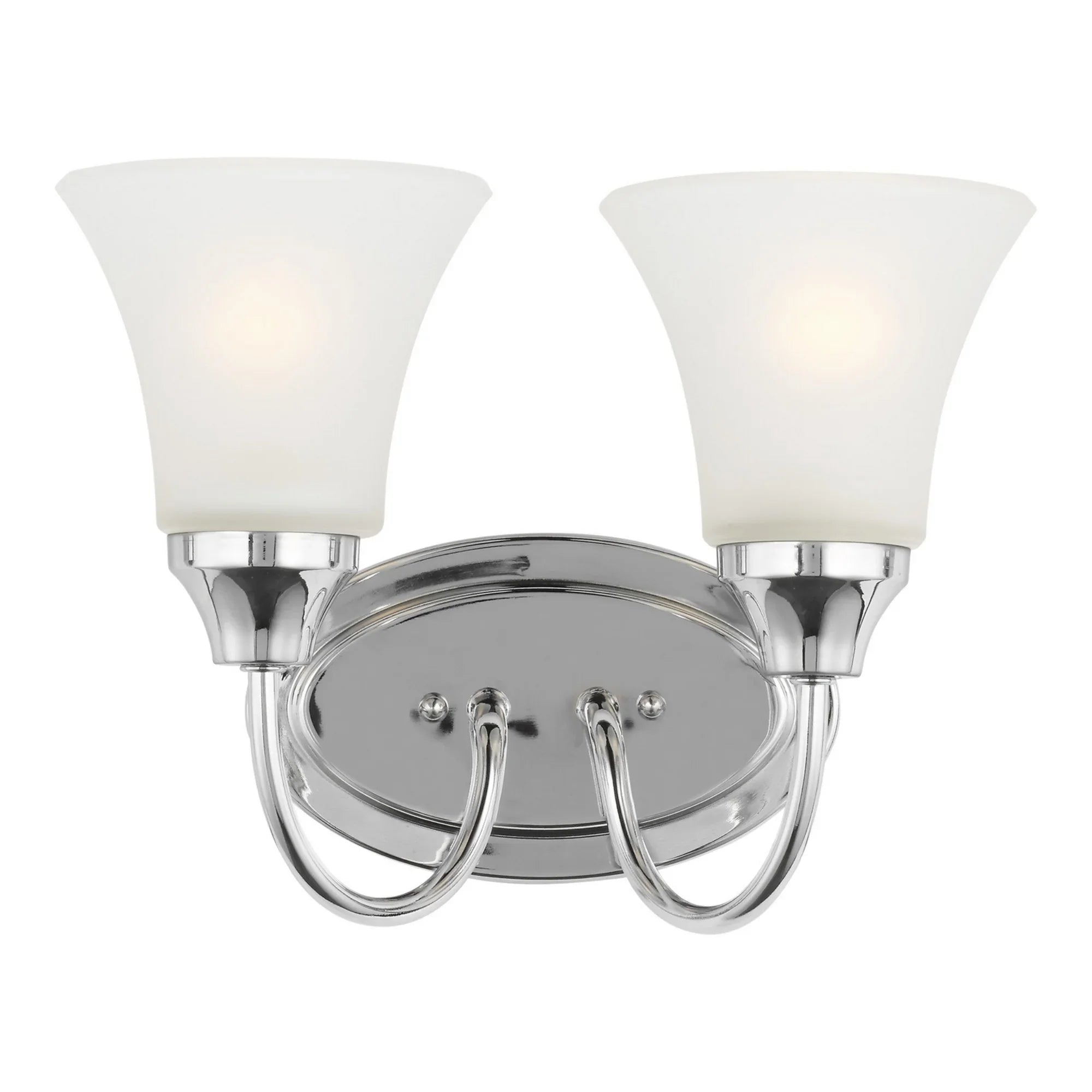 Holman 12" 2-Light LED Bathroom Vanity, Chrome Finish - Bees Lighting