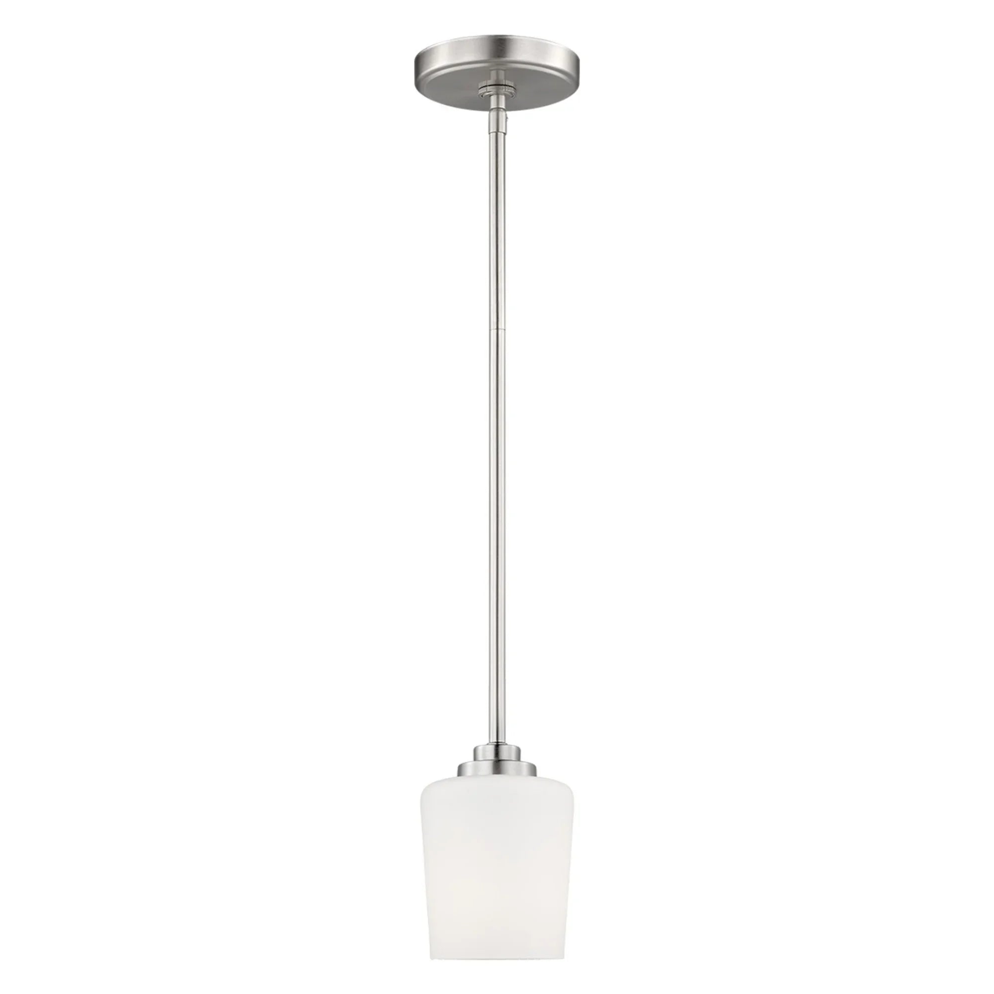 Windom 4" Mini Pendant, Brushed Nickel Finish - Bees Lighting
