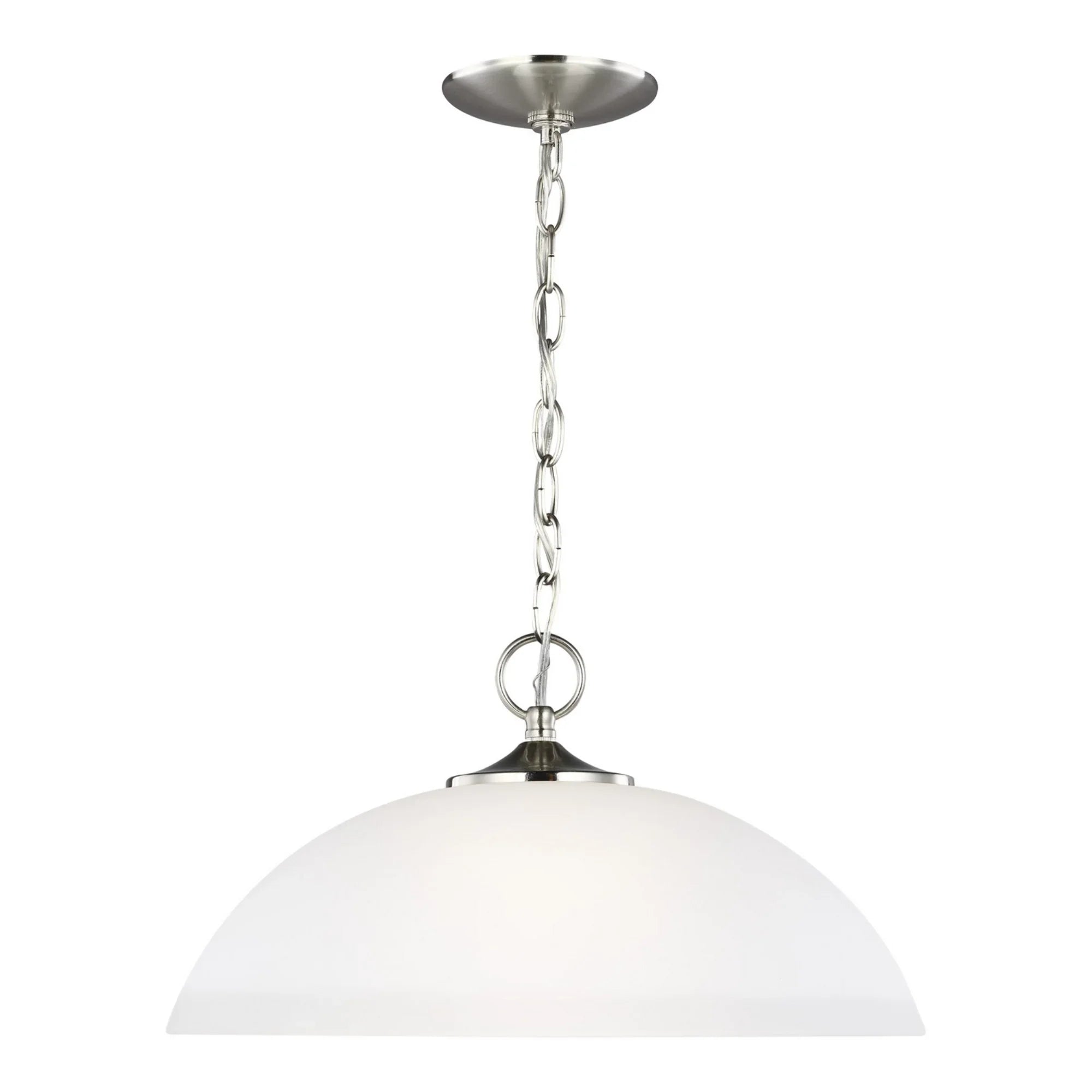 Geary 16" Pendant, Brushed Nickel Finish - Bees Lighting