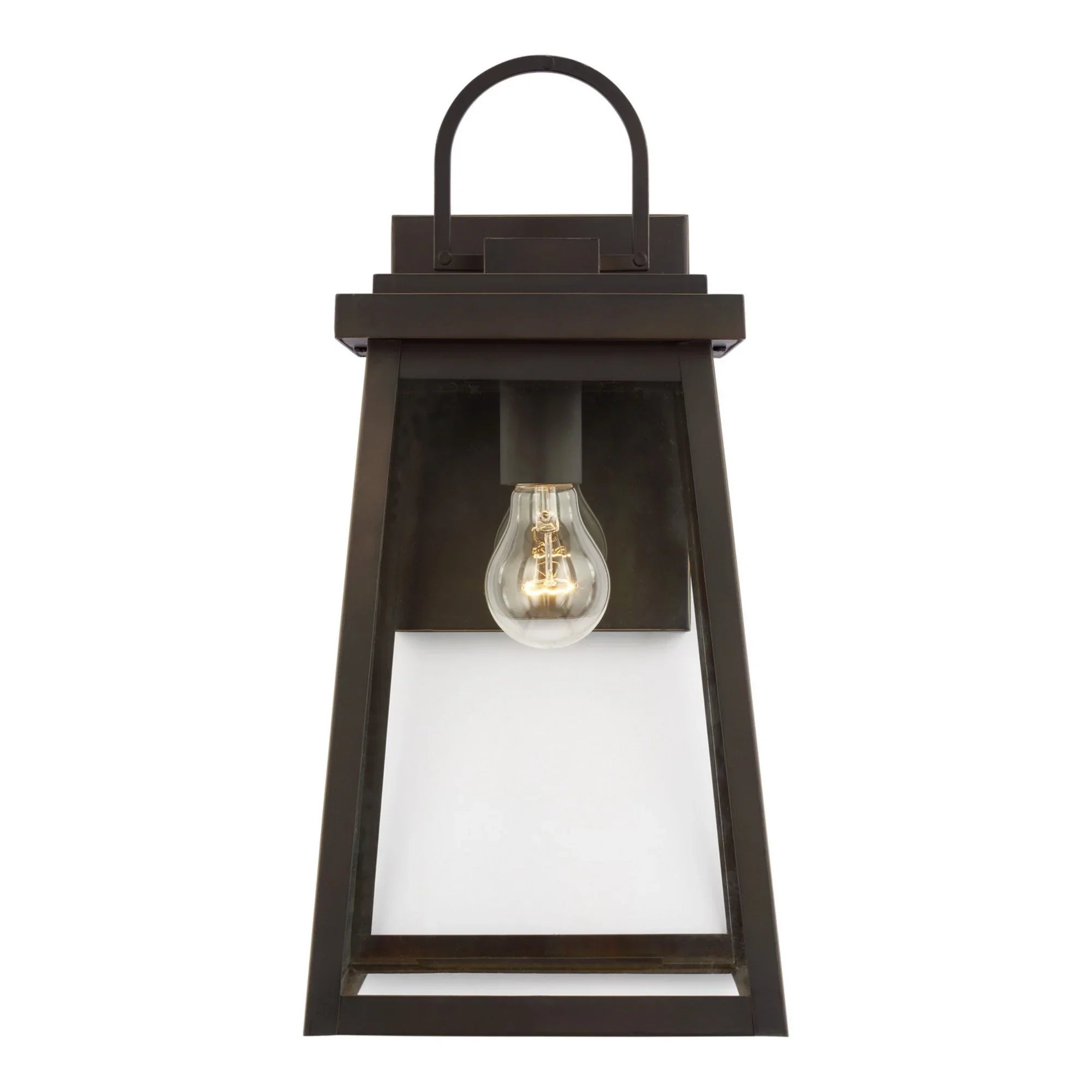 Founders 18" Large LED Outdoor Wall Lantern, Antique Bronze Finish - Bees Lighting