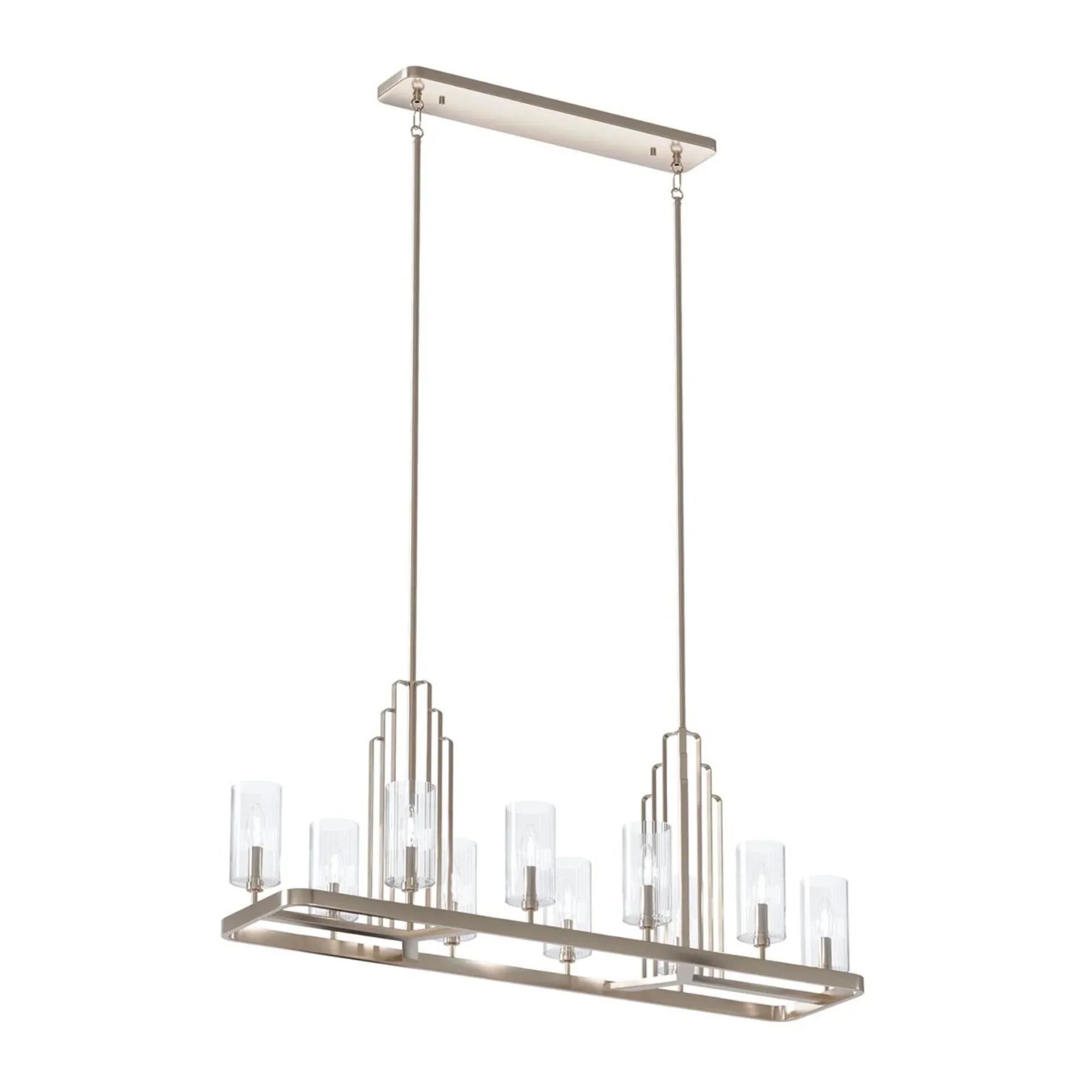 Kimrose 45" 10-Light Linear Chandelier - Bees Lighting