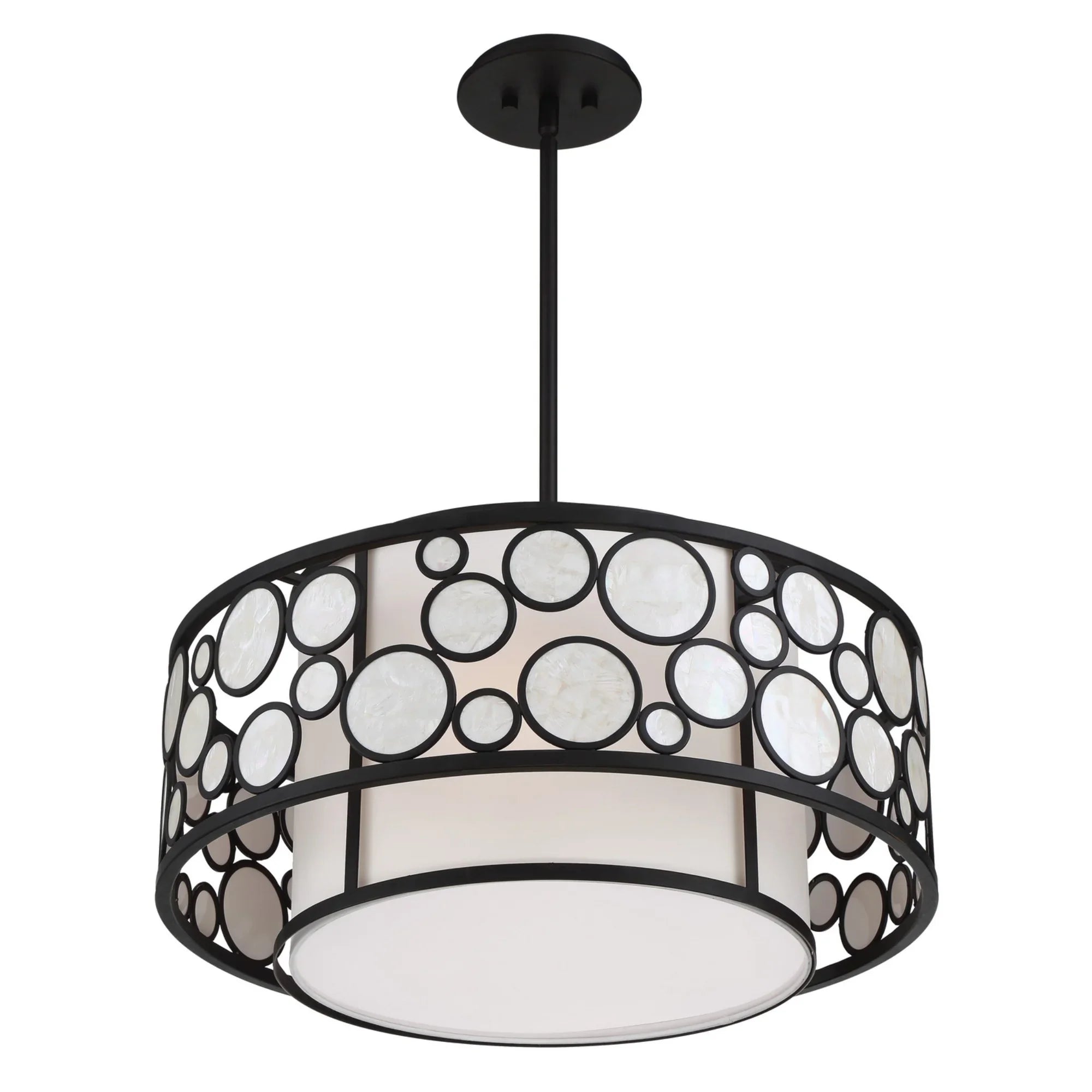 Mosaic 24" 4-Light Pendant, Oil Rubbed Bronze Finish - Bees Lighting