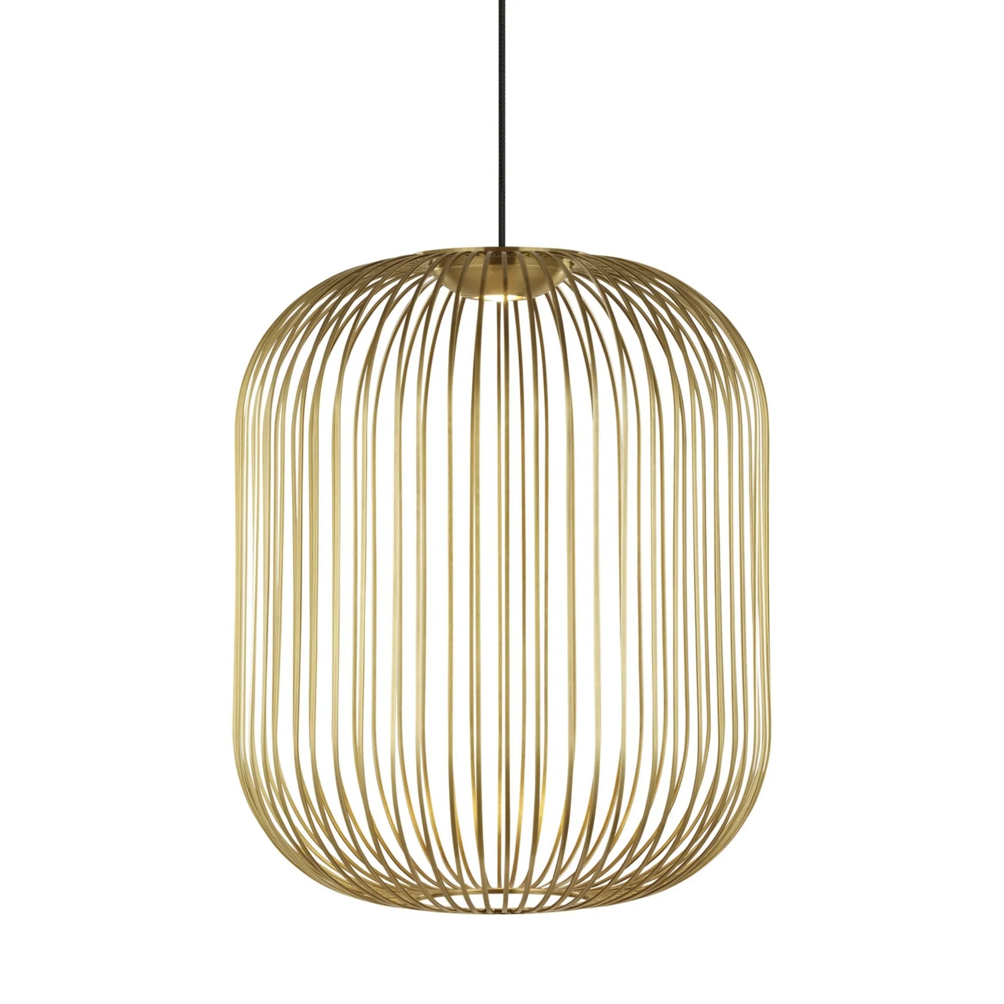Kai 23" LED Pendant, Plated Brass Finish - Bees Lighting