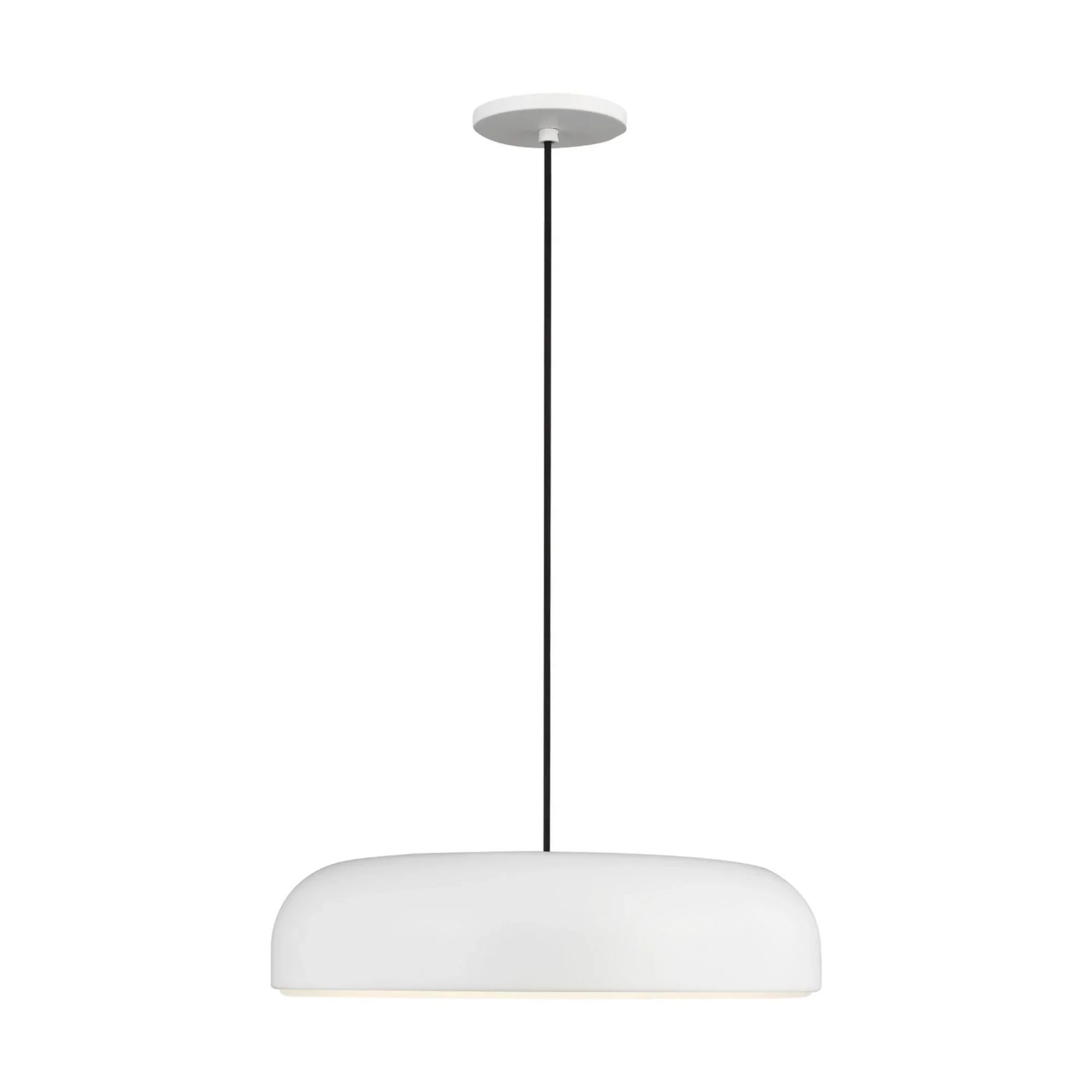 Kosa 18" LED Pendant, Matte White Finish - Bees Lighting