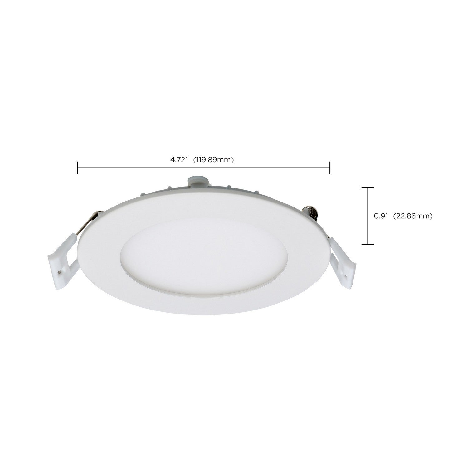 Edge-Lit 4" Round Canless LED Recessed Light, 10W, 650 Lm, 5-CCT - Bees Lighting