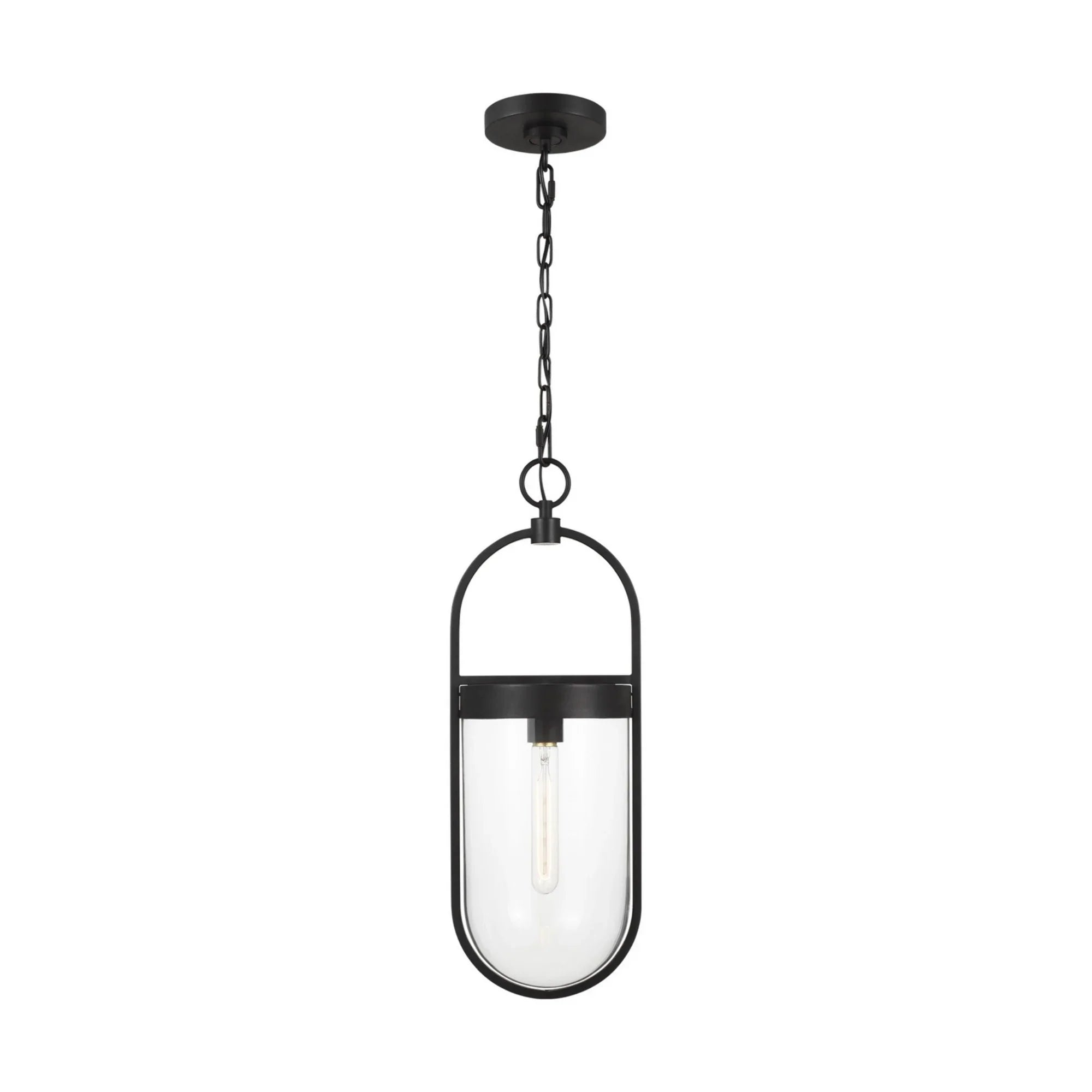 Blaine 8" Small Pendant, Aged Iron Finish - Bees Lighting