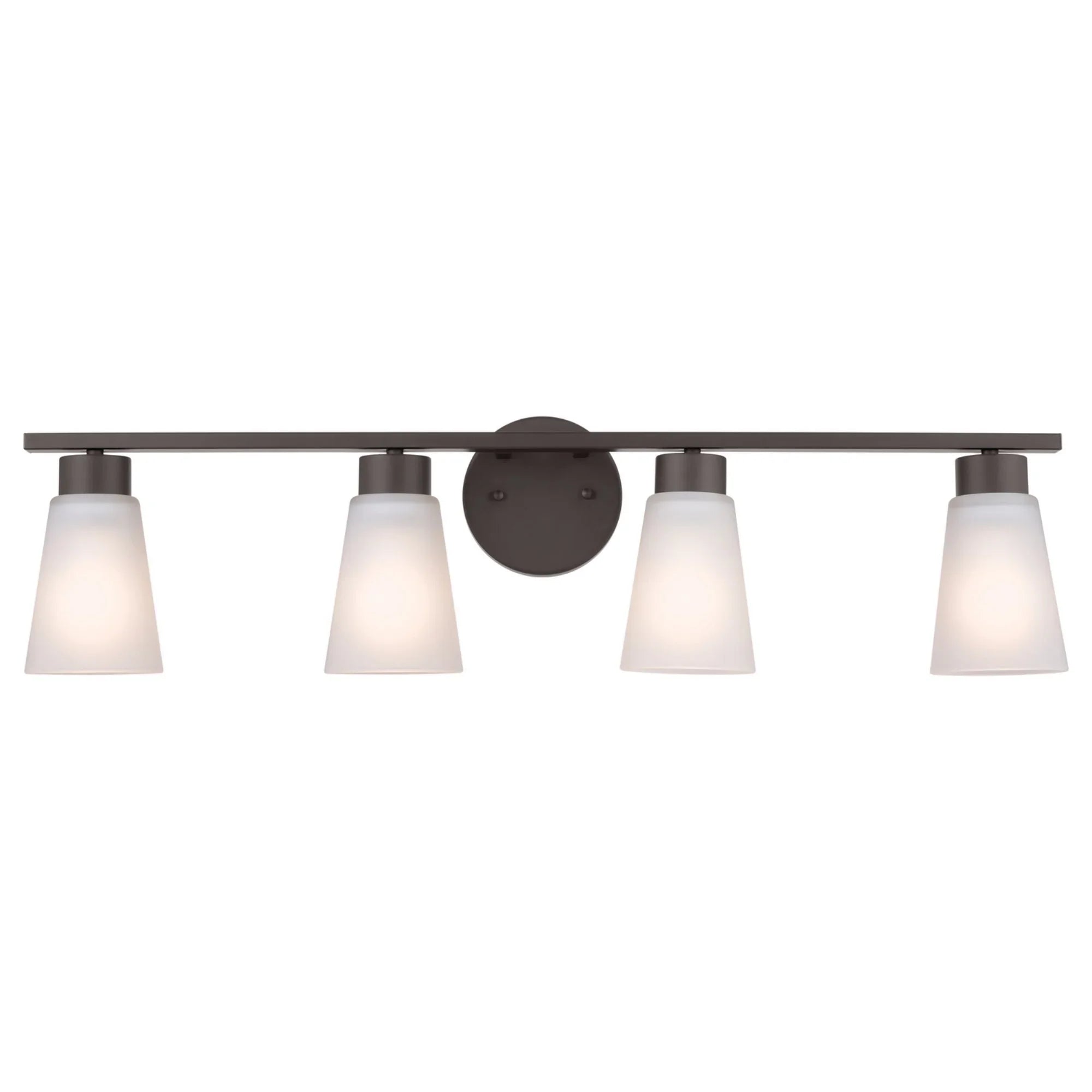Stamos 31" 4-Light Bath Vanity Light, Black Finish - Bees Lighting