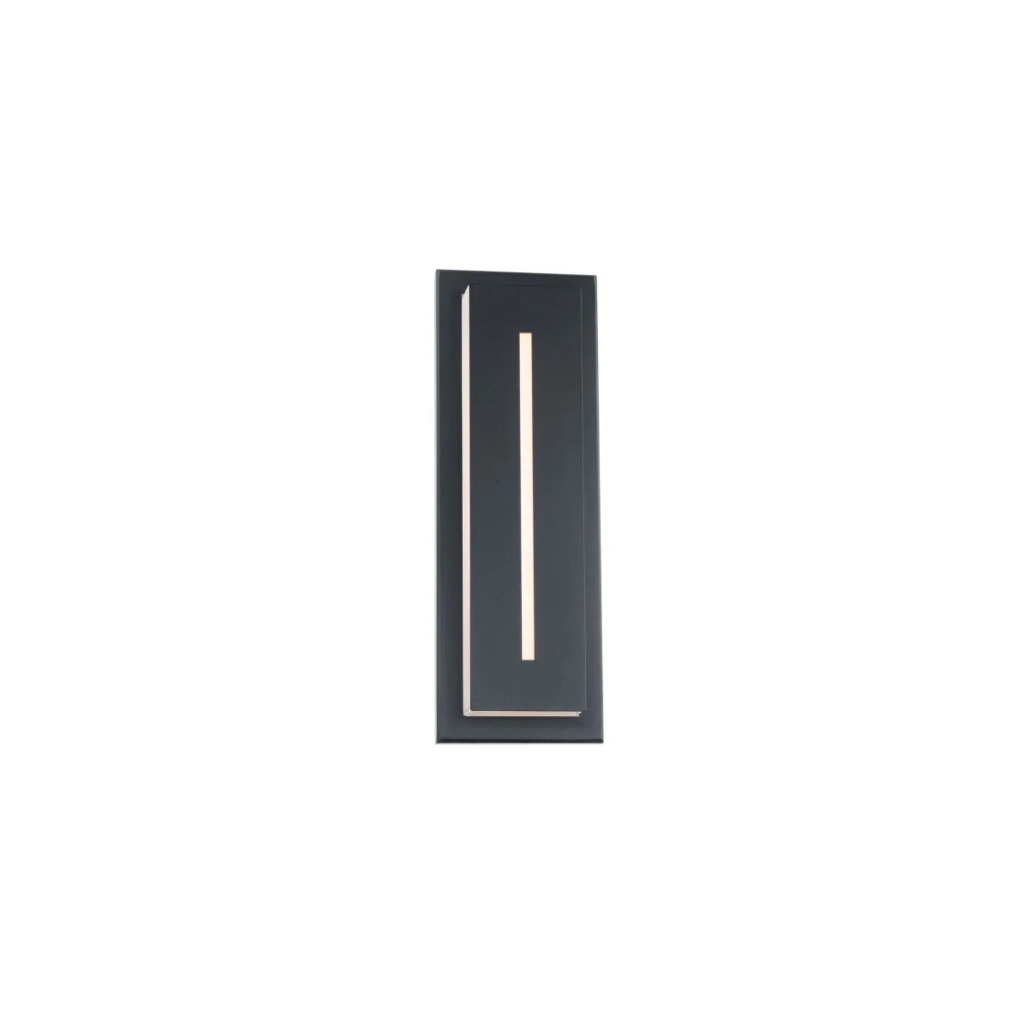 Midnight 16" LED Outdoor Wall Sconce, 3500K, Black Finish - Bees Lighting