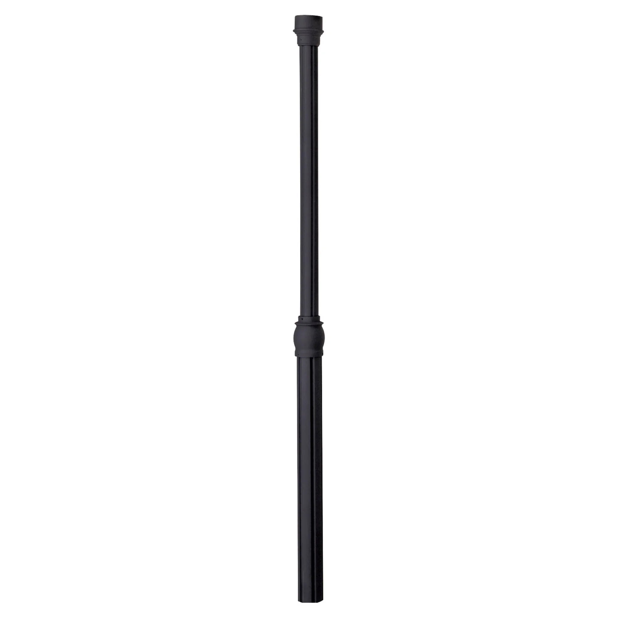 8.5 ft Direct Burial Post, 3.5 in. Round Aluminum Shaft, Black Finish - Bees Lighting