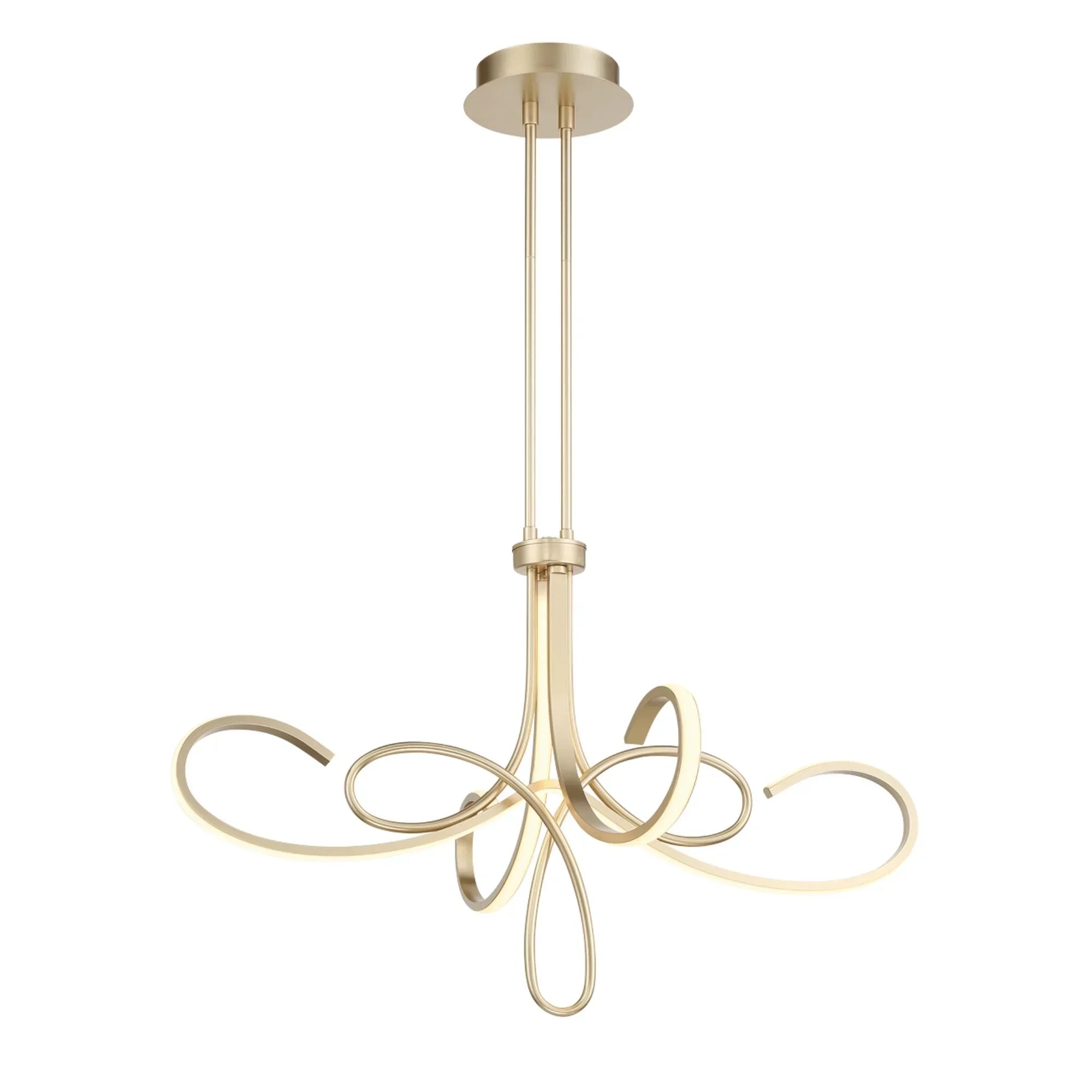 Astor LED Chandelier Gold finish - Bees Lighting