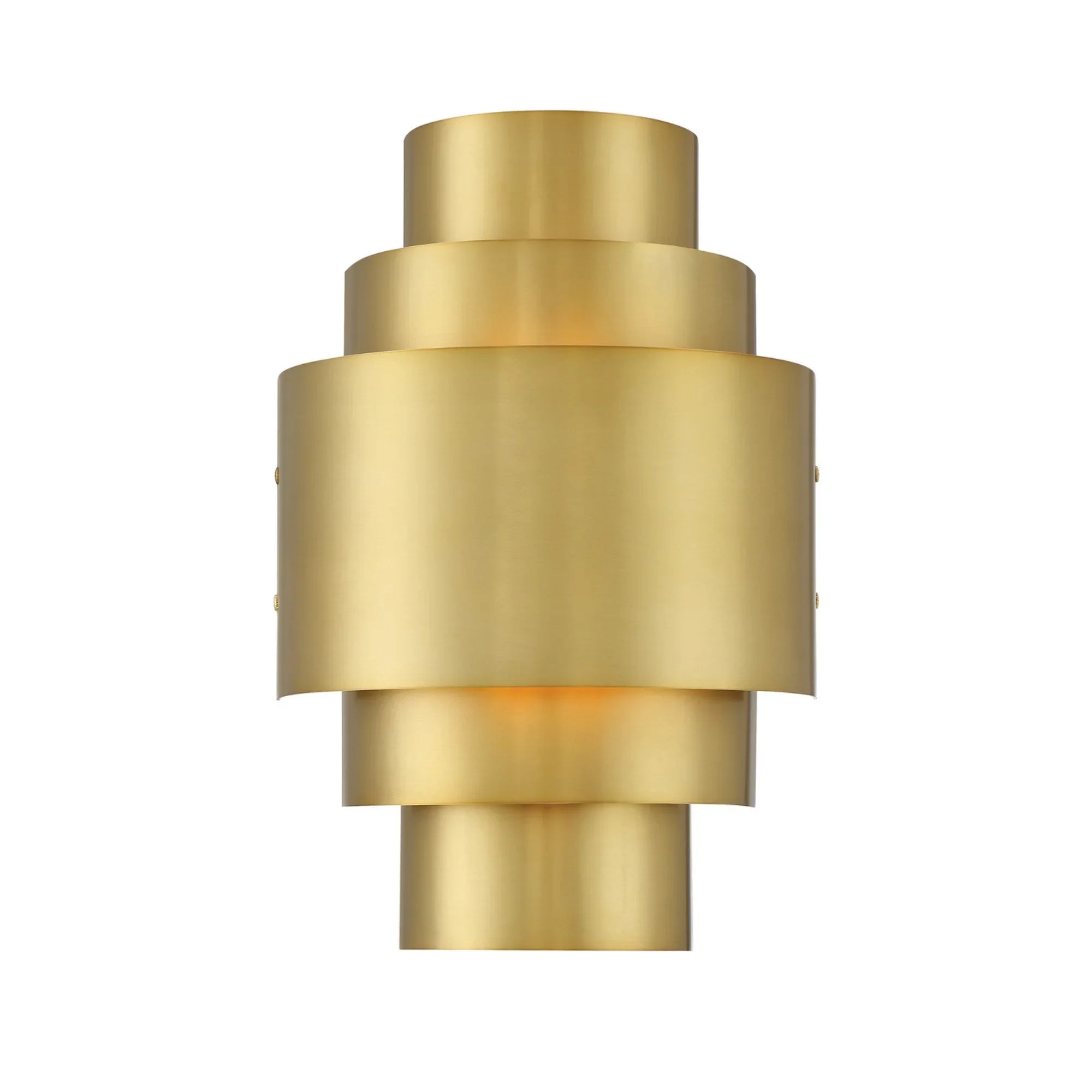 Spyglass Terrace 15" 2-Light Wall Sconce, Soft Brass Finish - Bees Lighting