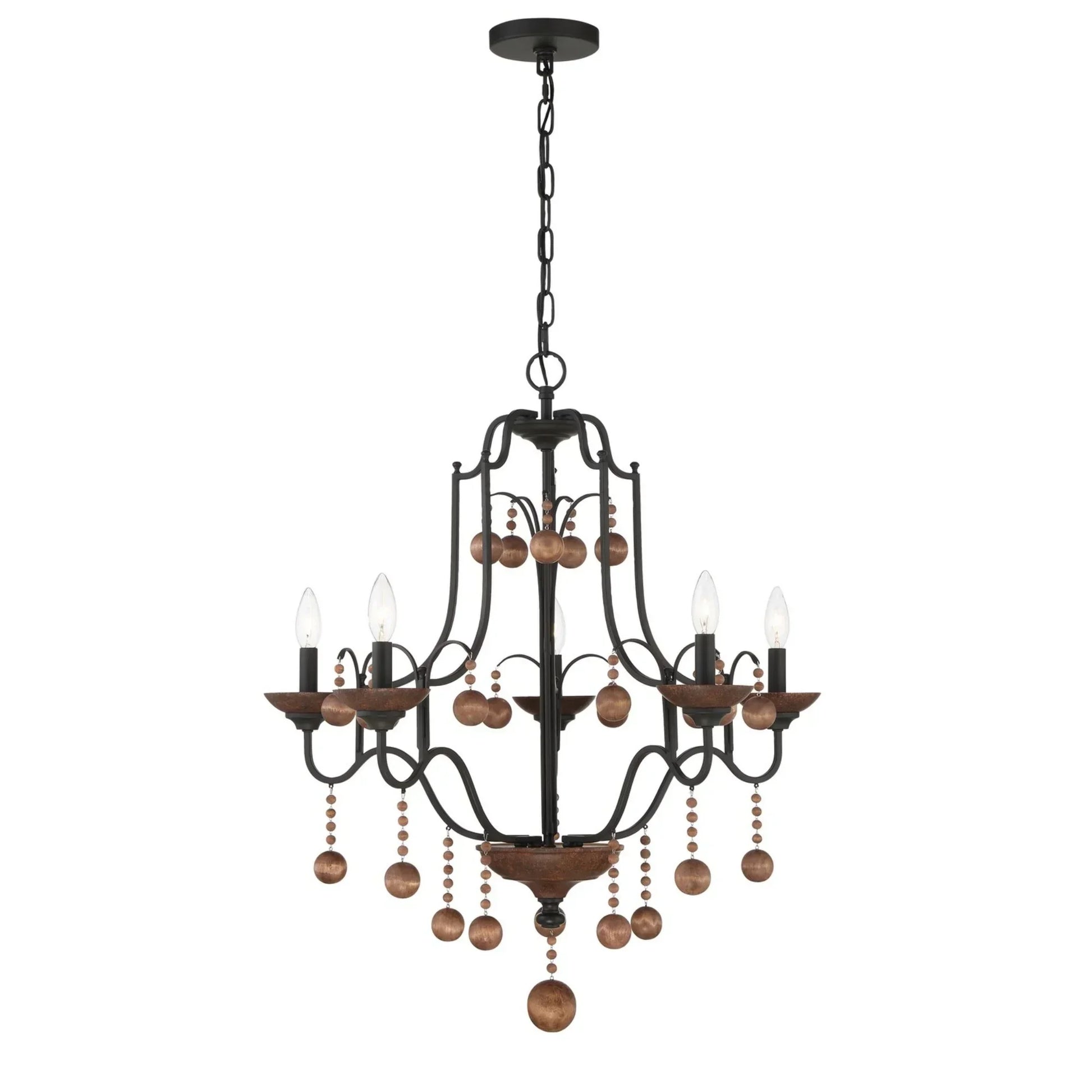 Colonial Charm Chandelier - Bees Lighting