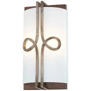 Yorkville 14" 2-Light Wall Sconce, Aged Darkwood & Silver Patina Finish - Bees Lighting