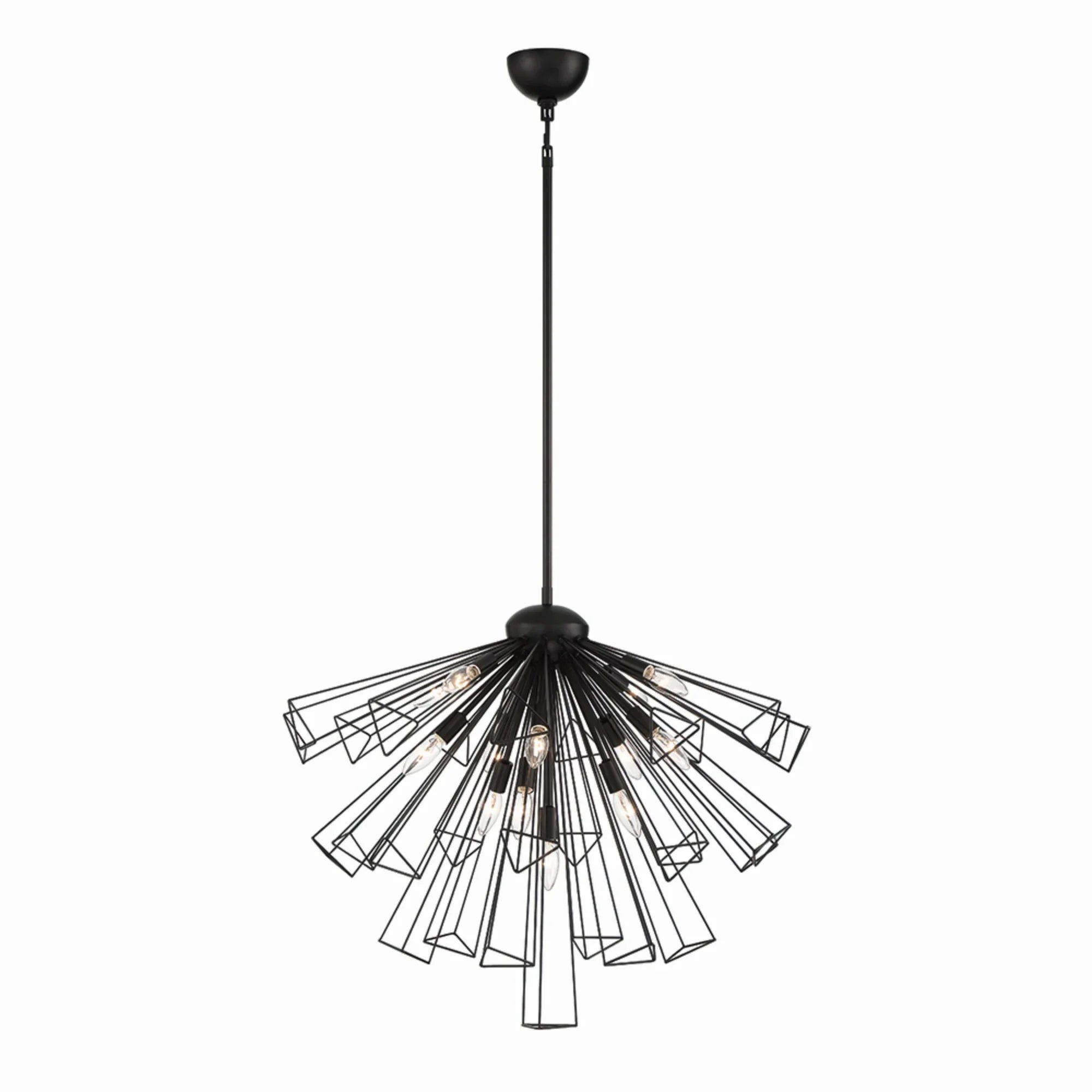 Dendelio 13-Light 30" Chandelier, Black Finish - Bees Lighting