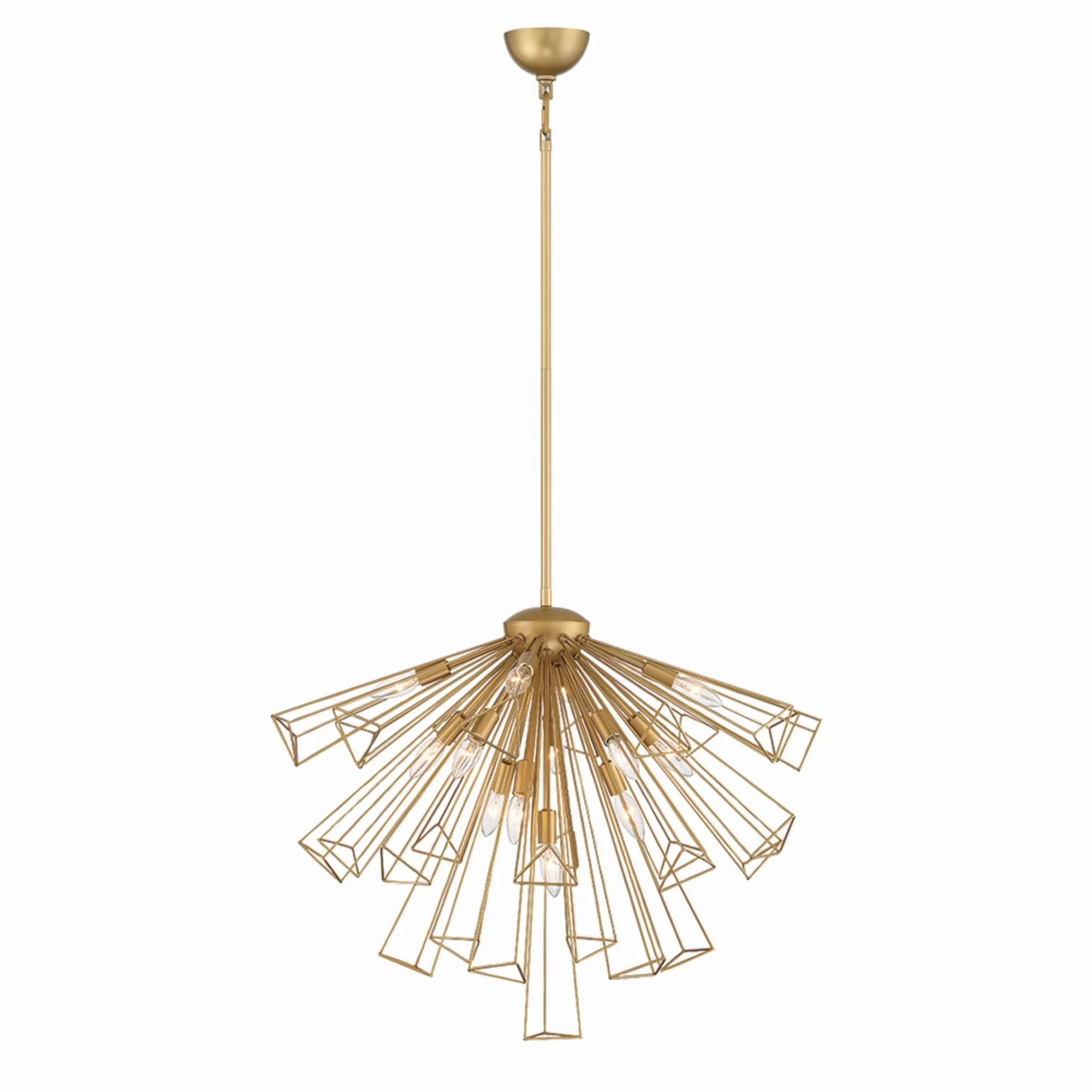 Dendelio 13-Light 30" Chandelier, Gold Finish - Bees Lighting
