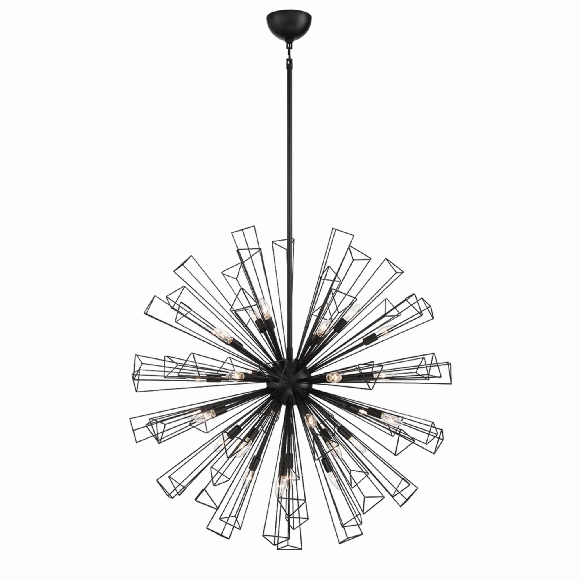 Dendelio 29-Light 40" Chandelier, Black Finish - Bees Lighting