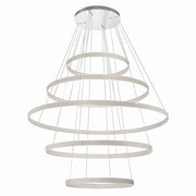 Verdura 5-Tiers 60" LED Grand Chandelier, Grey Finish - Bees Lighting