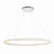Sassi 60" LED Grand Chandelier, Chrome Finish with Crystals - Bees Lighting