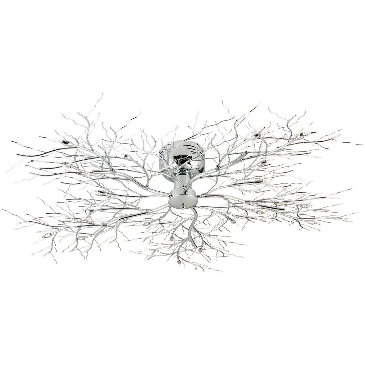 Autumn 45 in. 20 Lights Flush Mount Light Chrome Finish - Bees Lighting