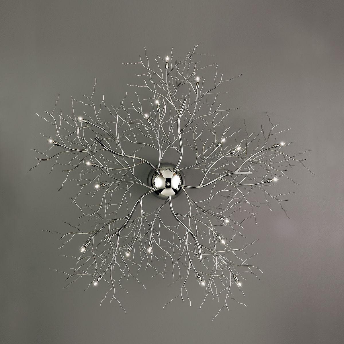 Autumn 45 in. 20 Lights Flush Mount Light Chrome Finish - Bees Lighting