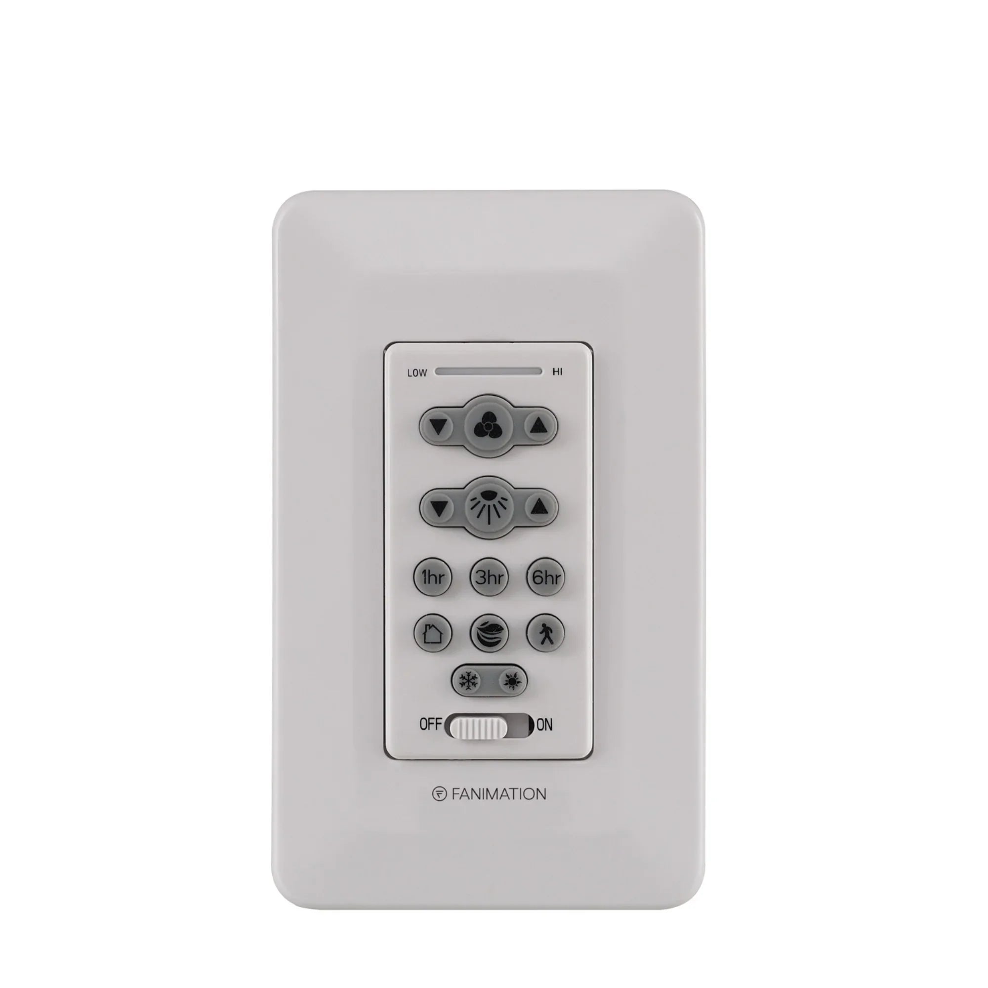 Fanimation 16-Speed DC Reversible Motor and Light Wall Control with Dimmer - Bees Lighting