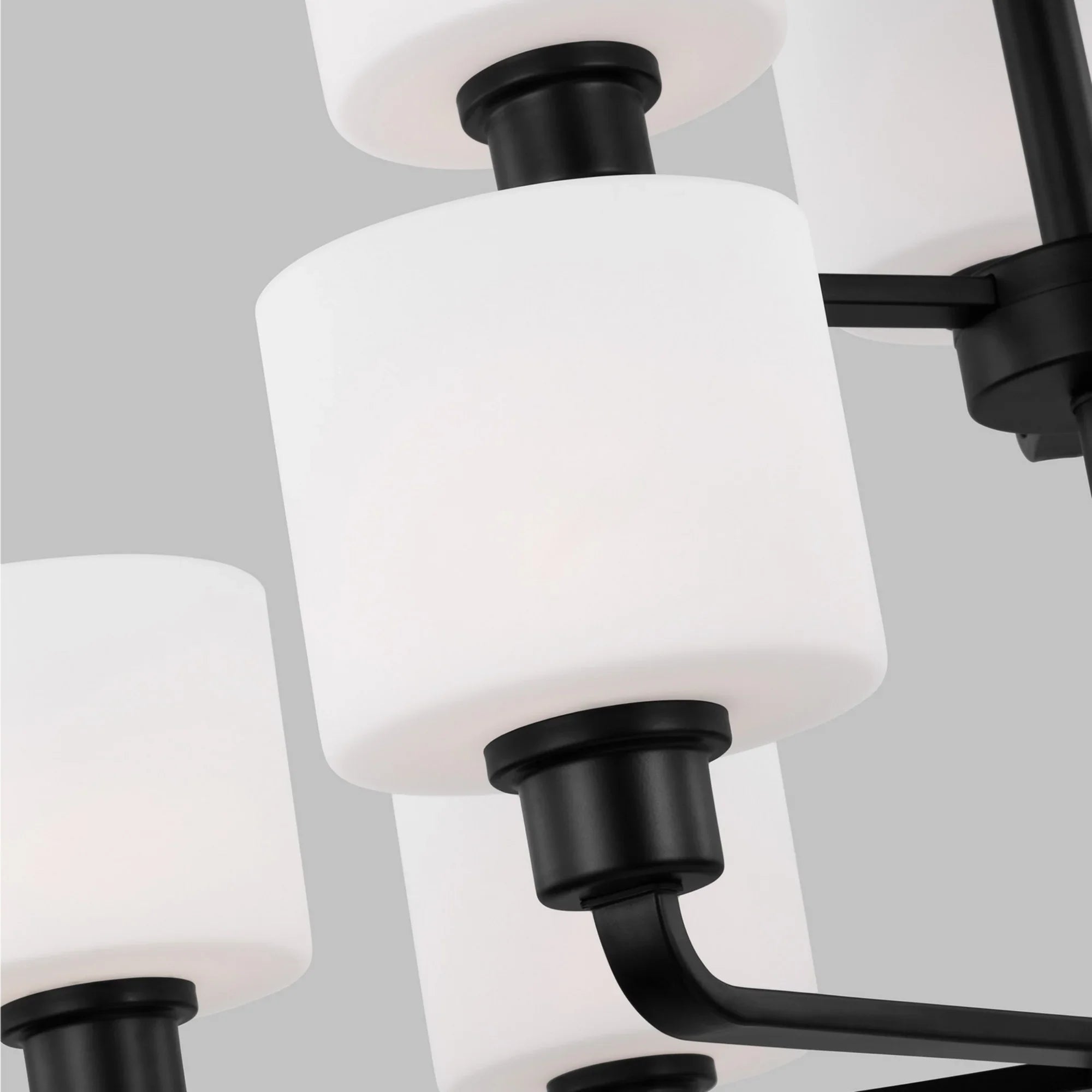 Canfield 31" 9-Light LED Chandelier, Midnight Black Finish - Bees Lighting