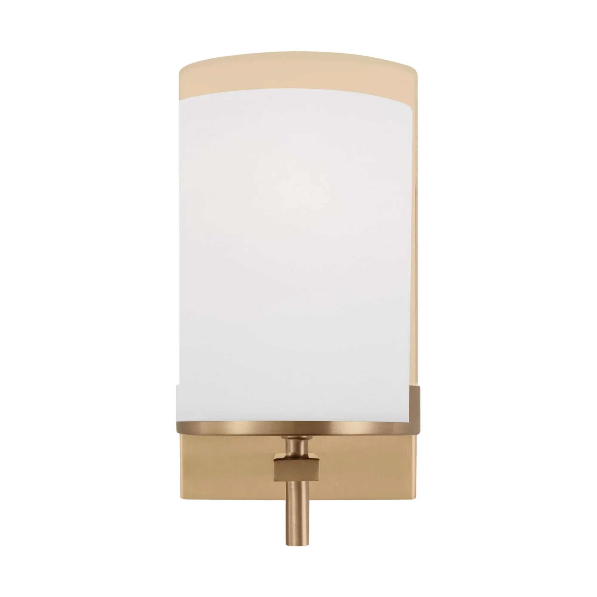 Zire 8" Bath Sconce, Satin Brass Finish - Bees Lighting