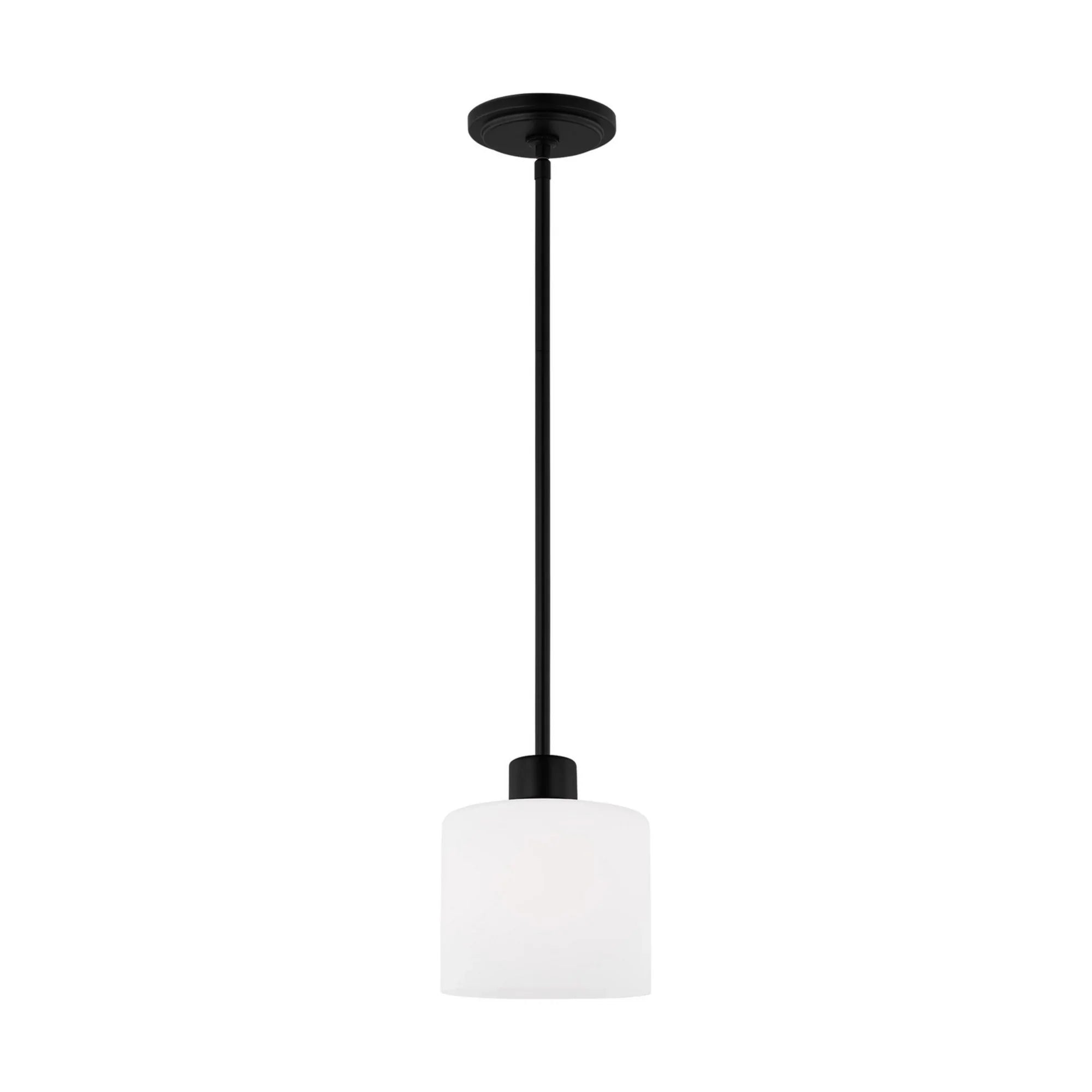 Canfield 6" Mini Pendant, Midnight Black Finish - Bees Lighting