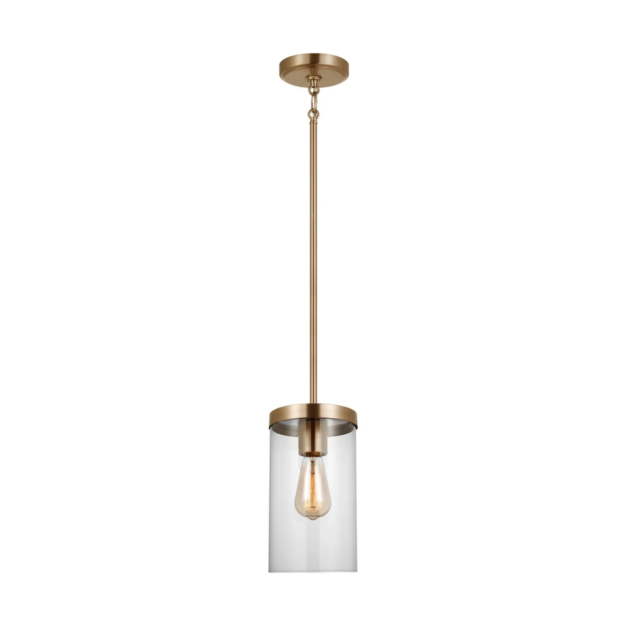 Zire 6" Pendant, Satin Brass Finish - Bees Lighting